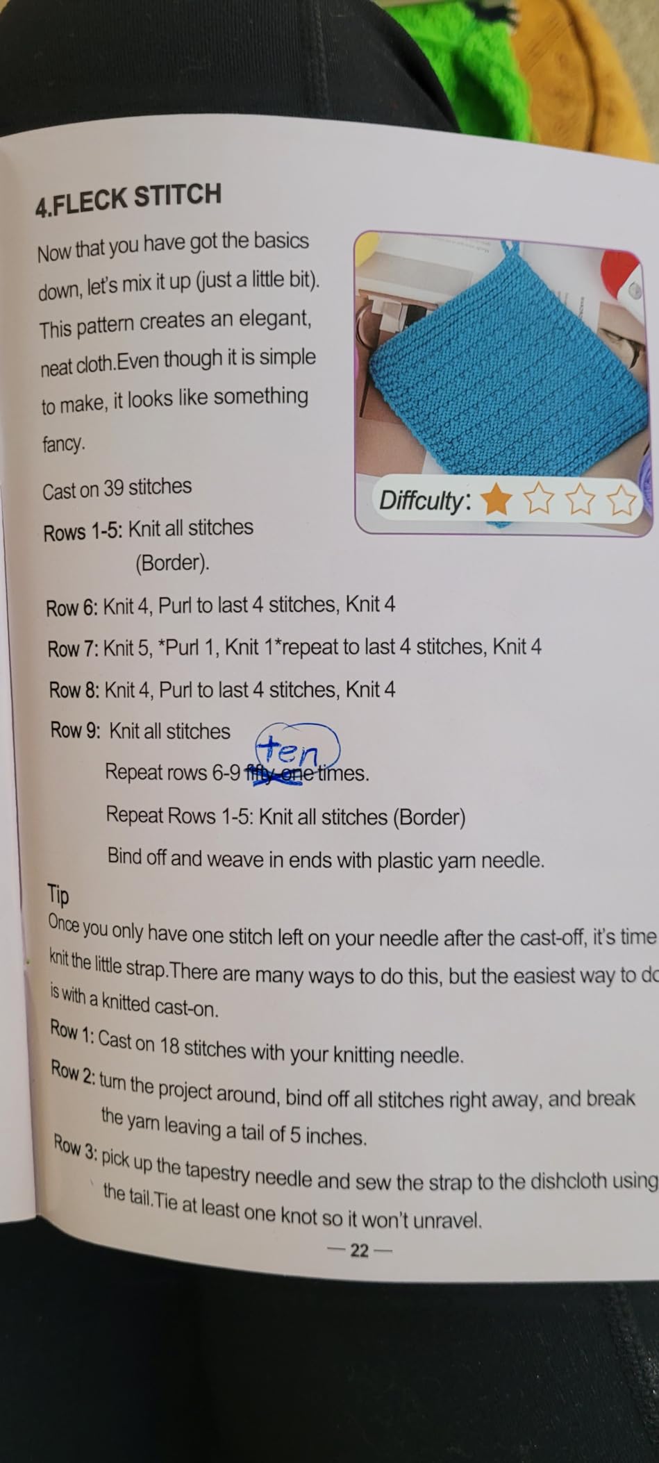 Aeelike Knitting Kit for Beginner Adult, Easy Dishcloth Knit Set, Color B | Knitting Set with Knitting Needles Milk Colorful Cotton Yarn Step-by-Step Instructions, Learn Basic Knitting, Ideal Gift customer photo 2