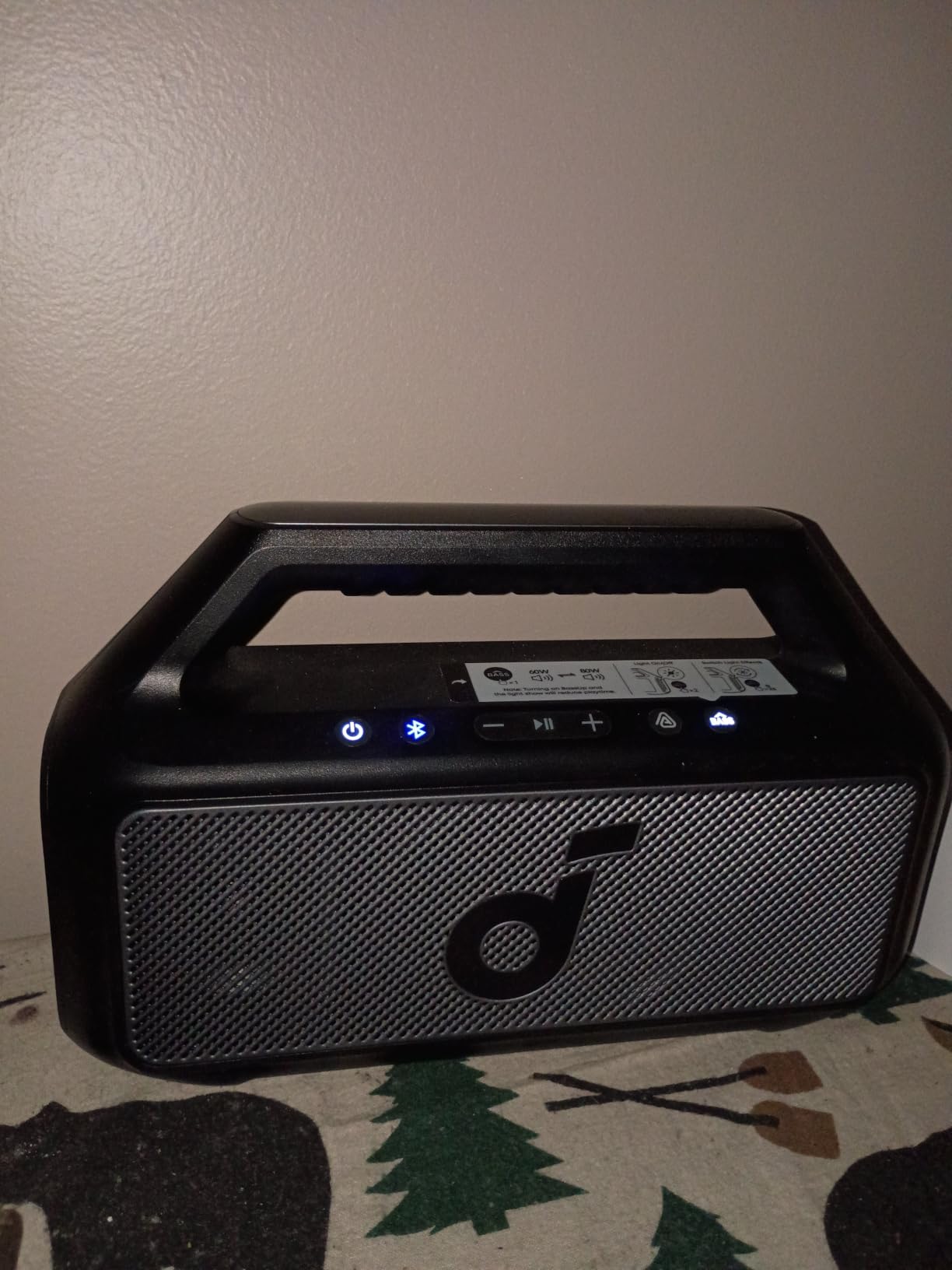 Soundcore Boom 2 by Anker, 80W Outdoor Bluetooth Speaker, 24H Playtime, IPX7 Waterproof, BassUp 2.0 Subwoofer, Floatable, RGB lights, USB-C, Custom EQ via soundcore App, for Camping and Beach customer photo 2