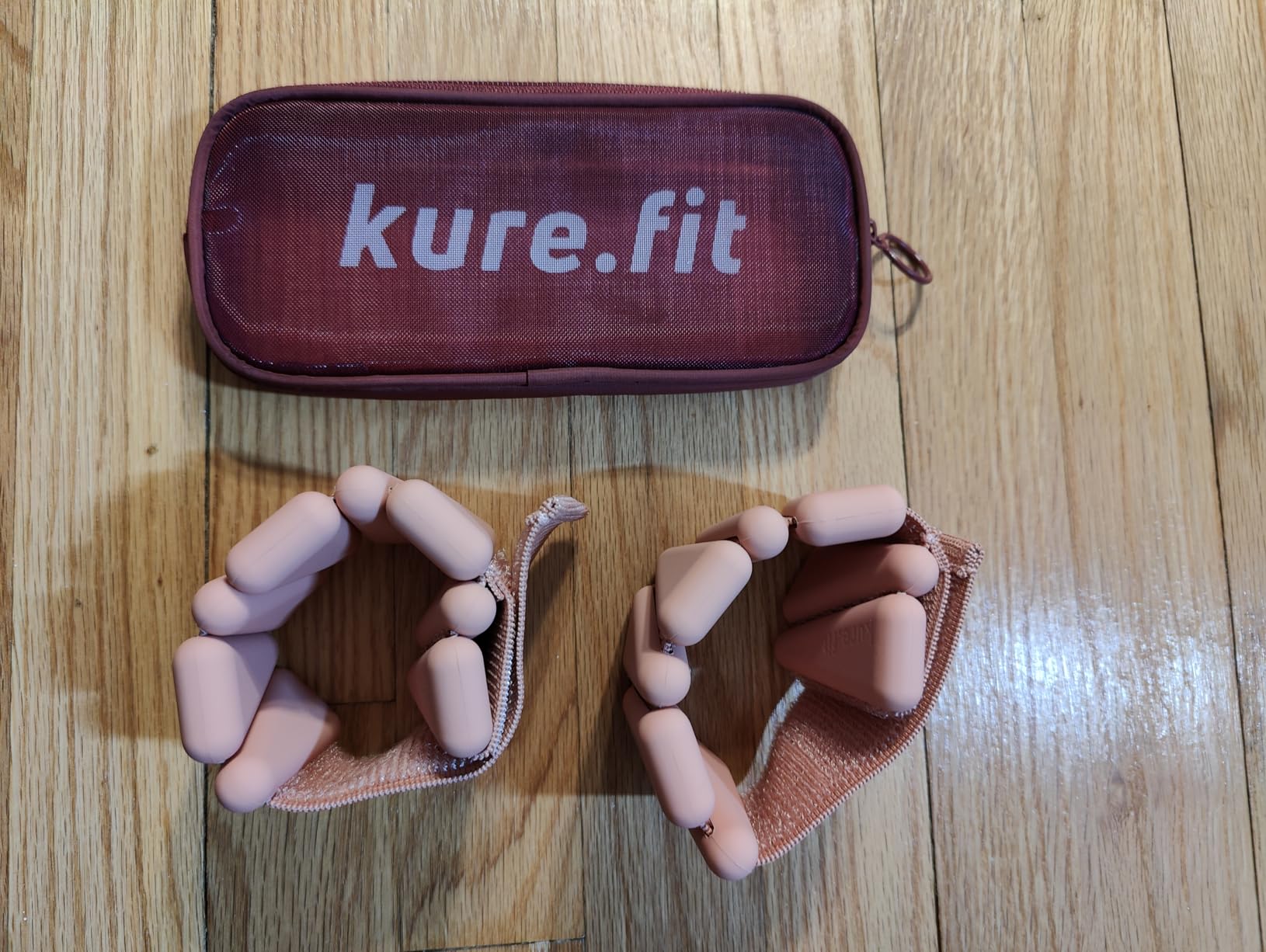 Pilates Wrist & Ankle Weights | Adjustable Weighted Bangles | 1LB/2LB Each | Pilates and walking weights for women, set of 2 with a color-coordinated design and matching mesh pouch for at-home workouts customer photo 2