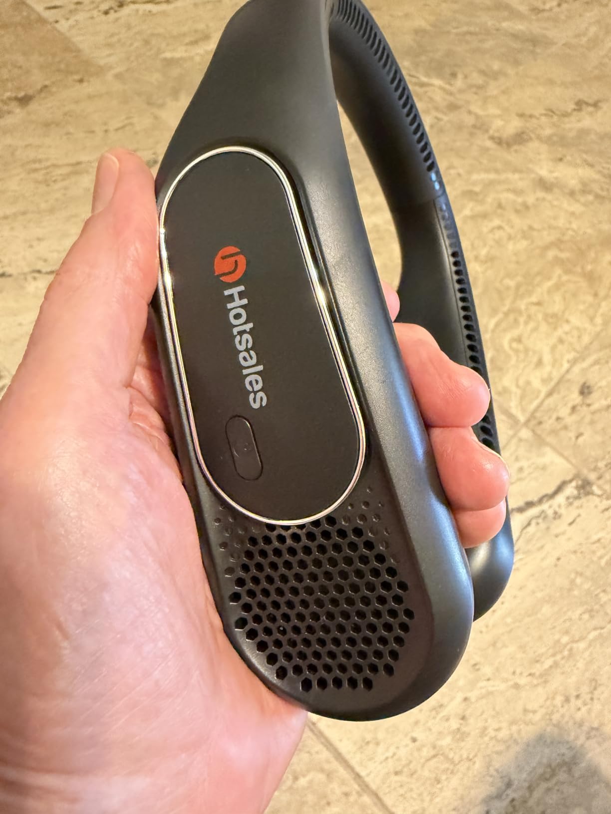 Hotsales Neck Fan, Bladeless Fan That Blows Cold Air, Portable Rechargeable, 6000 mAh Battery, 3 Speeds, Hands Free Wearable Personal Cooling Fan for Men and Women, Travel, Outdoor, USB Rechargeable customer photo 1