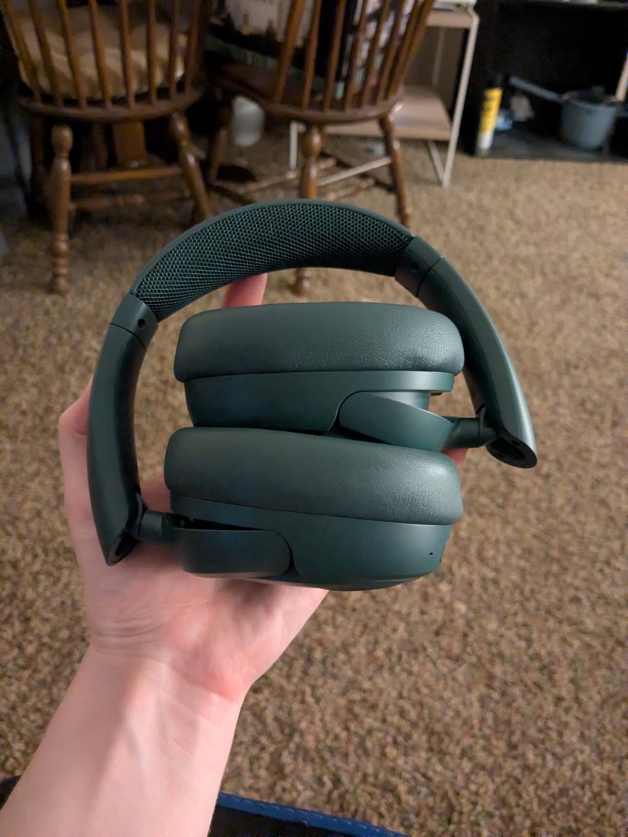 JLab, JBuds Lux ANC, Over Ear Headphones, Active Noise Cancelling, Bluetooth, Spatial Audio, Sage customer photo 1