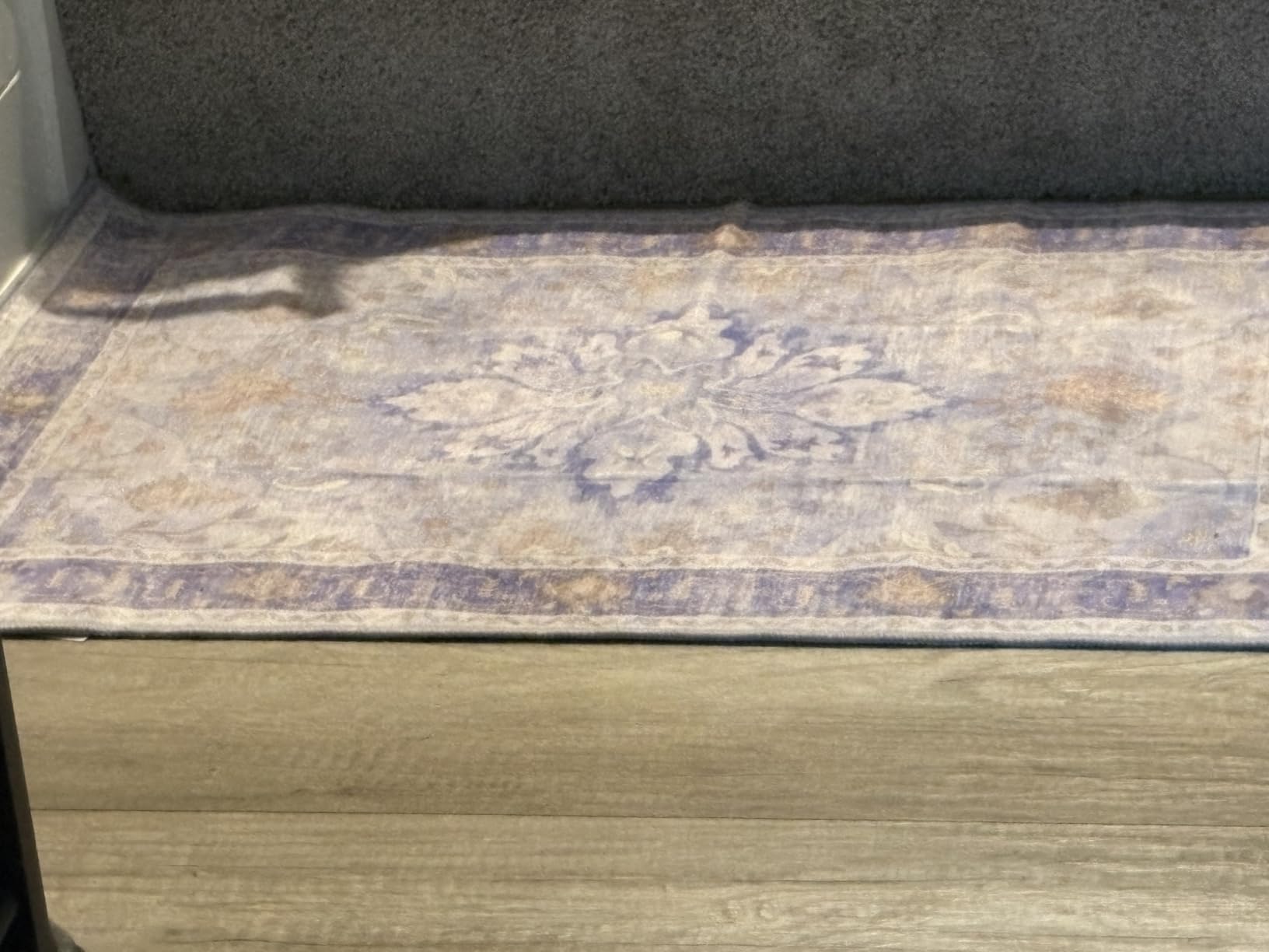 RELEANY Washable Area Rug, 8'x10', Beige/Blue/Orange | Non-Slip, Water Repellent, Pet Friendly, Easy to Clean, Vintage Floral Boho Decor for Living Room Bedroom Dining Room customer photo 2