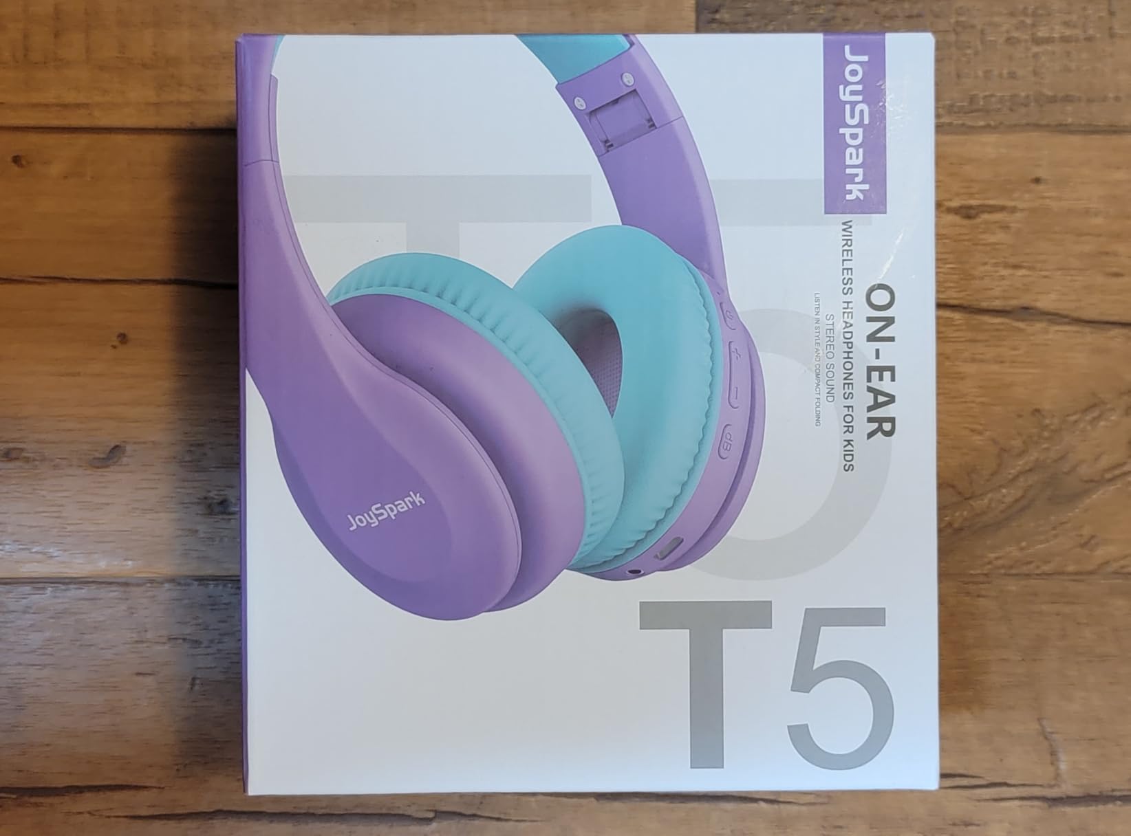 JoySpark Kids Bluetooth Headphones Over-Ear, 60Hrs, Built-in Mic-Blue | 85/94dB Volume Limited, Bluetooth 5.3, Stereo Sound, Lightweight Wireless Headphones for Kids Toddler Travel School customer photo 2