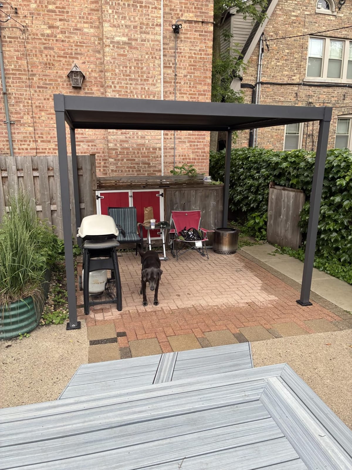 MIRADOR 80S Louvered Pergola 10' x 10', Modern Style with Adjustable Louvers for Outdoor Roof, Garden, Easy Assembly, Durable, Charcoal customer photo 1
