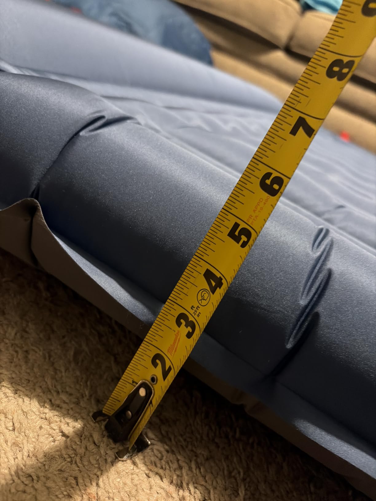 FNARMW Double Sleeping Pad Camping, Self Inflating 6'' Extra-Thick 2 Person Pillow Built-in Foot Pump Waterproof Inflatable Sleeping Mat Backpacking, Tent, Hiking, Portable Camping Pad customer photo 1