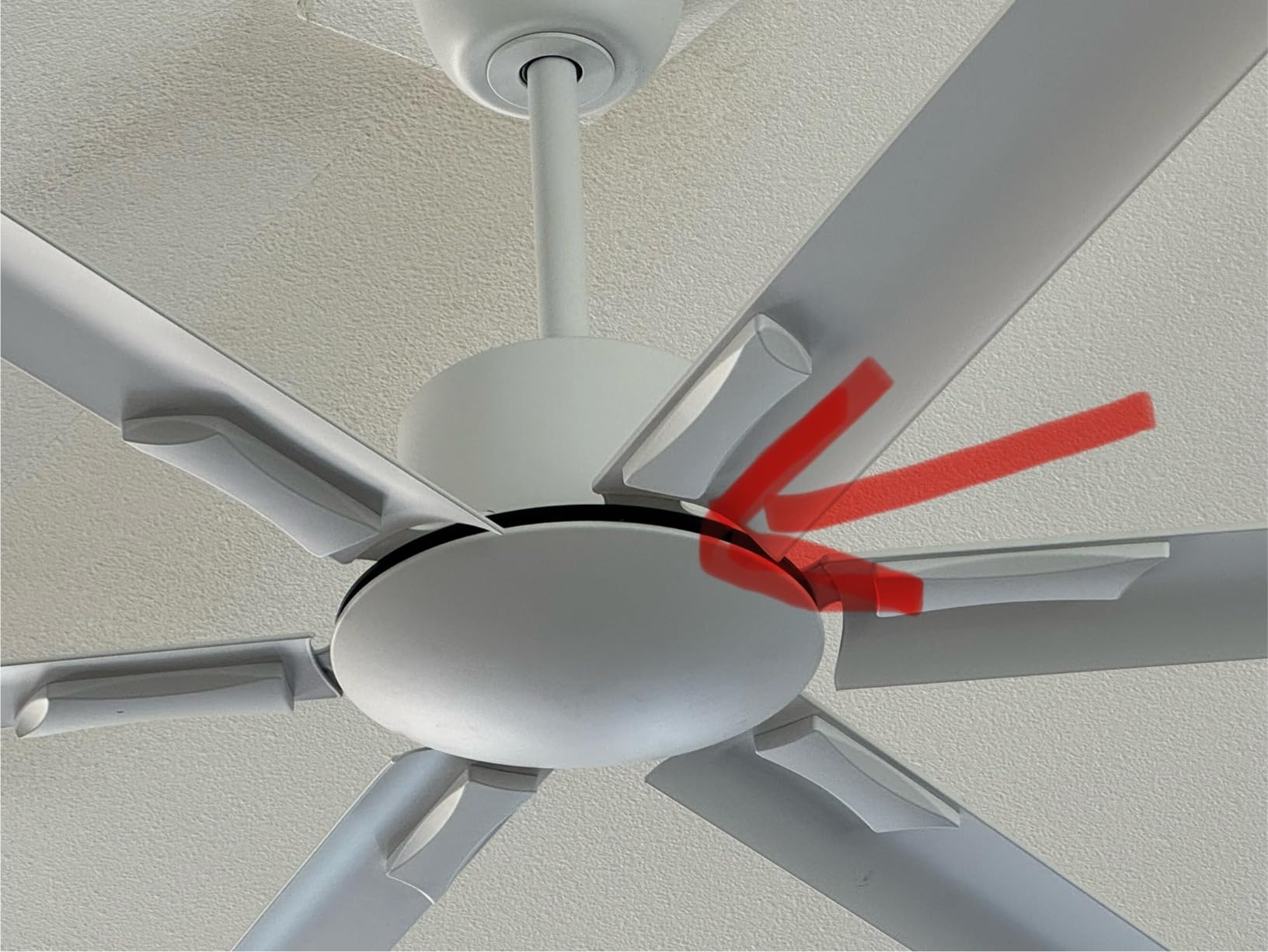 Amico 100 Inch Ceiling Fans with Remote, Black Large Ceiling Fan, No Light | Reversible, 6 Blades, Noiseless, Indoor/Outdoor Industrial Ceiling Fan No Light for Patio, Porch, Garage, Shop customer photo 1