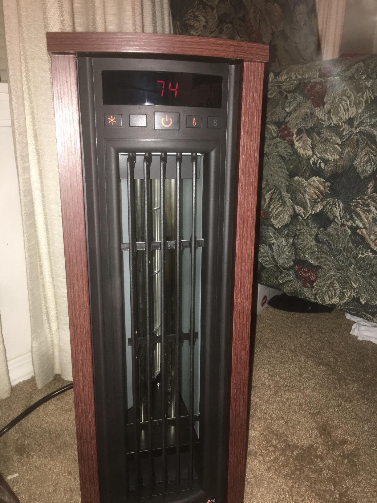 duraflame Electric Tower Heater, Oscillating Tower and Space Heater for Office or Large Room up to 1,000 Square Feet customer photo 2