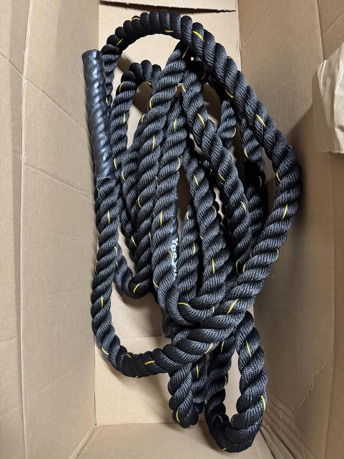 Yes4All 1.5/2 Inch Battle Ropes with Extra Protective Sleeve, Workout Ropes for Cross-Training Home Gym & Fitness Exercises, Strength Training customer photo 2