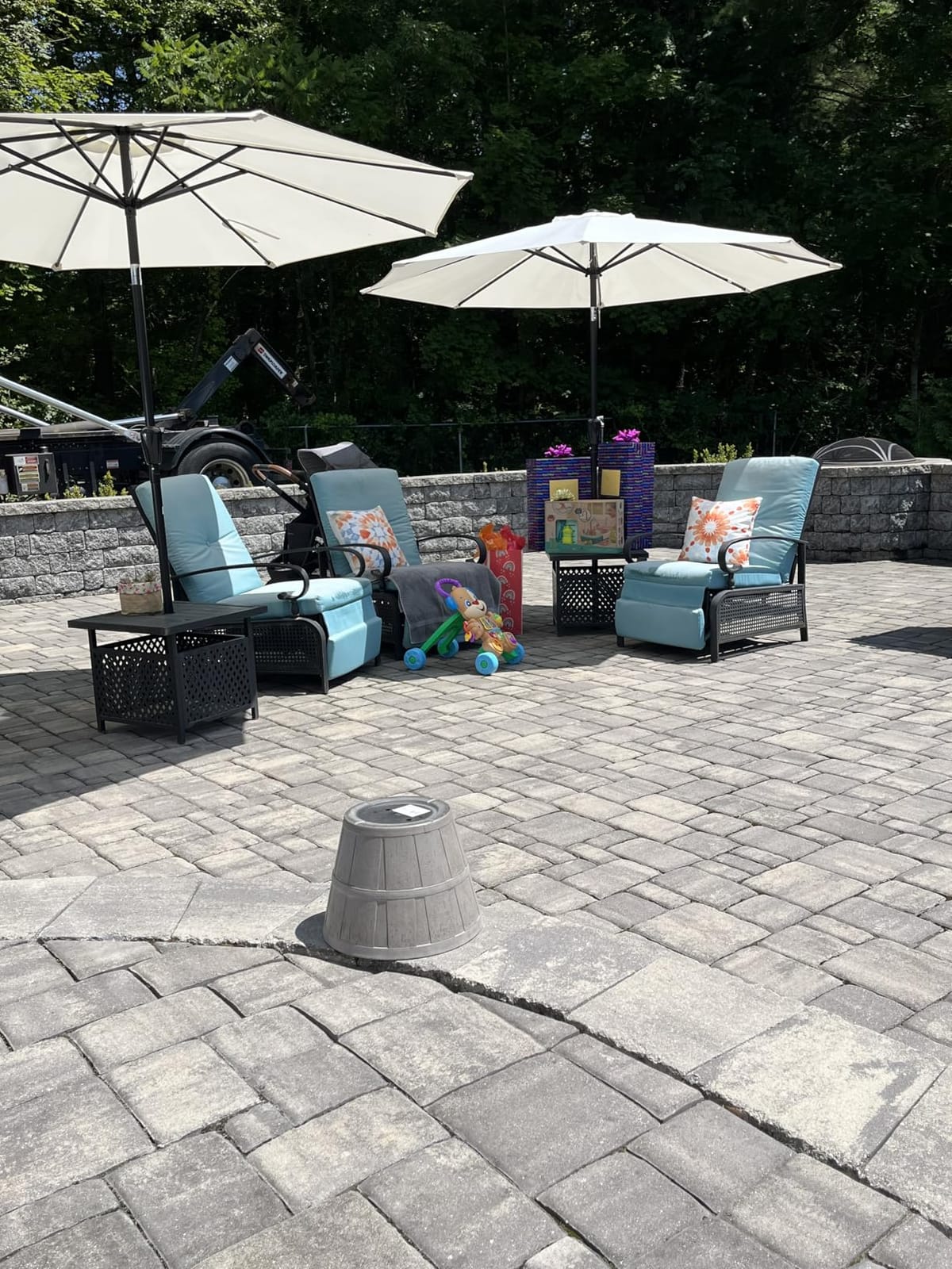 Simple Deluxe 9' Patio Umbrella Outdoor Table Market Yard Umbrella with Push Button Tilt/Crank customer photo 2