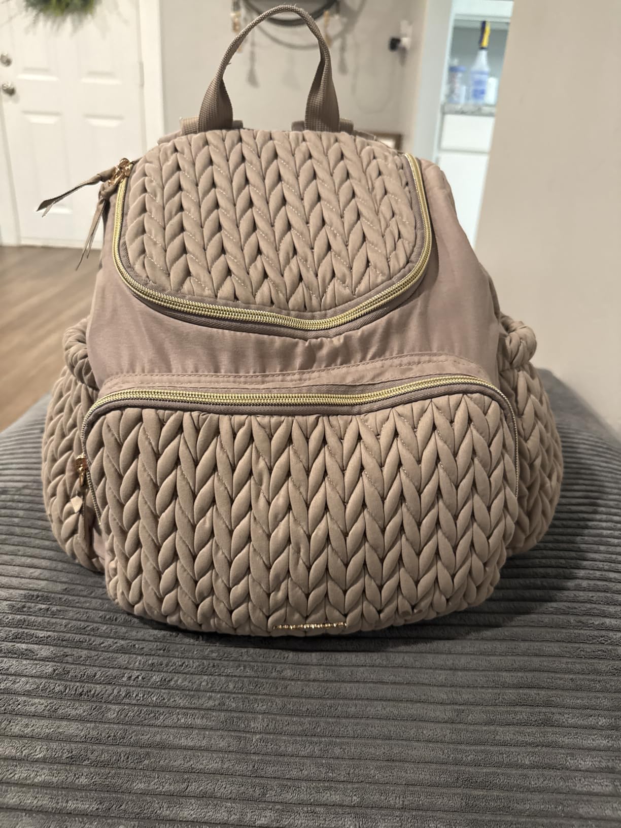 mommore Diaper Bag Backpack, Large Travel Baby Bag for Daily Essentials | Stylish Diaper Backpack for Toddler, Insulated Pockets, Changing Pad & Stroller Straps for Outdoor Trip customer photo 2