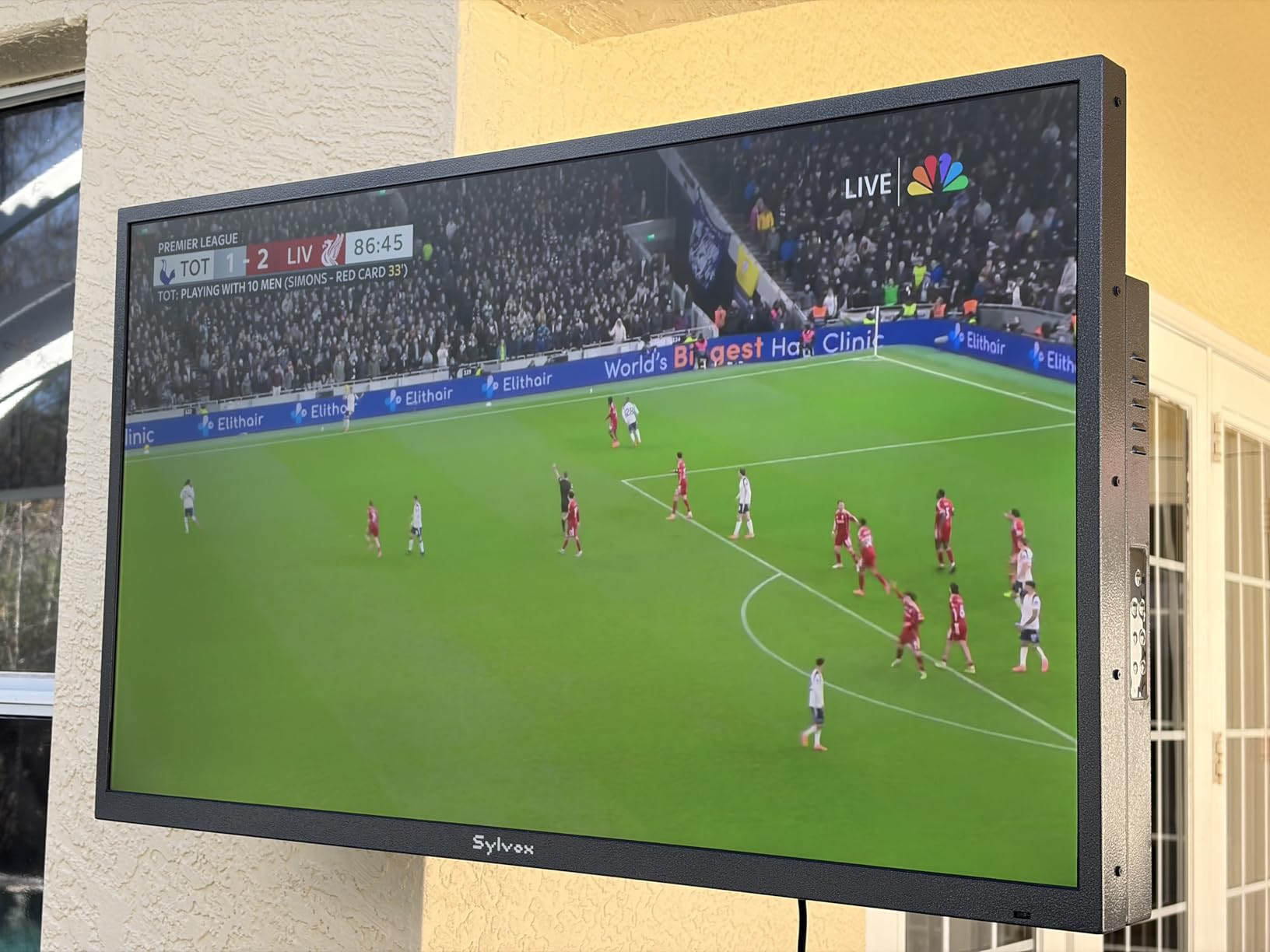 SYLVOX Outdoor TV, 55 inch Waterproof Smart Outdoor TVs, 4K, HDR 10, Weatherproof, 1000nits, Voice Assistant Remote, for Partial Sun Area (Deck Pro 3.0, Latest Model) customer photo 1