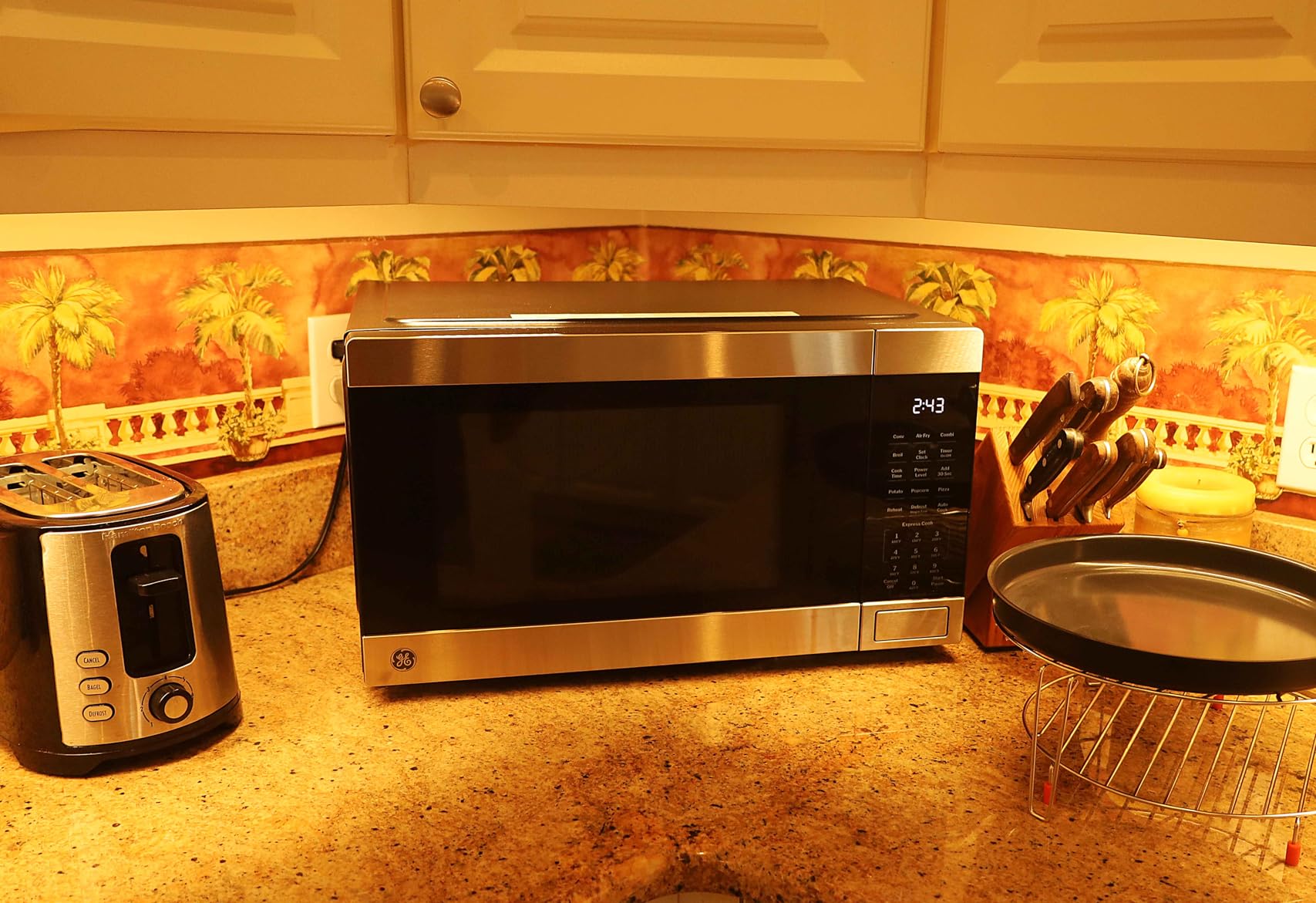 GE GCST10A1WSS Countertop Microwave Oven (Stainless Steel) | Stainless Steel, Combines Microwave, Air Fry, Convection, and Broil, Child Lock Technology, 4 Convenience Cook Settings customer photo 1