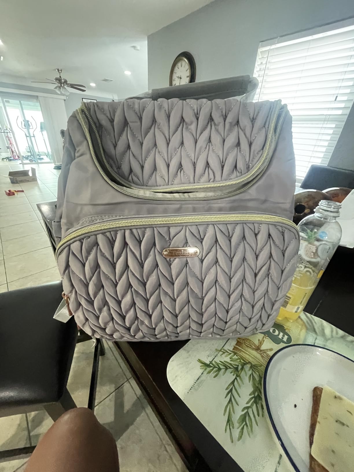 Tealari 4 in 1 Convertible Diaper Bag Backpack, Waterproof Baby Diaper Bag with Changing Pad, Converts into Baby Tote Bag, Diaper Backpack, Stroller Bag and Crossbody Diaper Bag customer photo 1