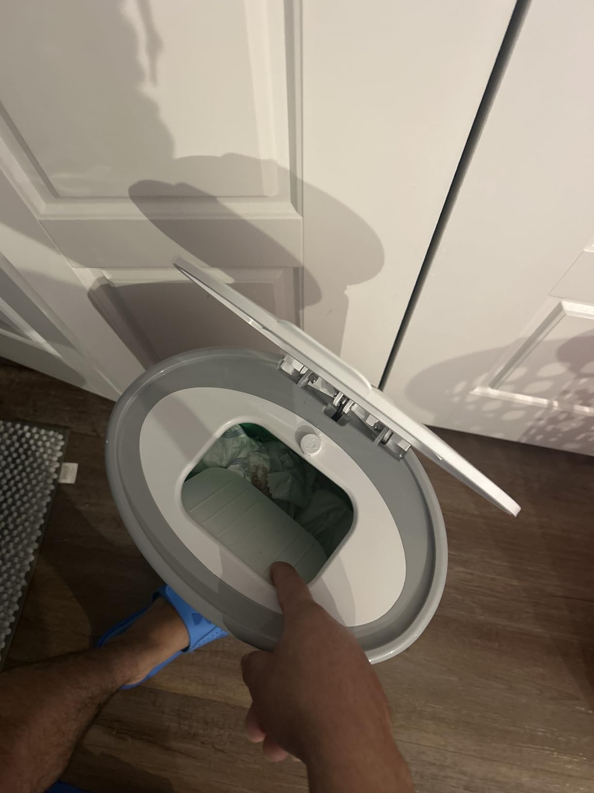 Diaper Dekor EKO Classic Diaper Pail, White | Eco-Friendly 70% Recycled Materials customer photo 2