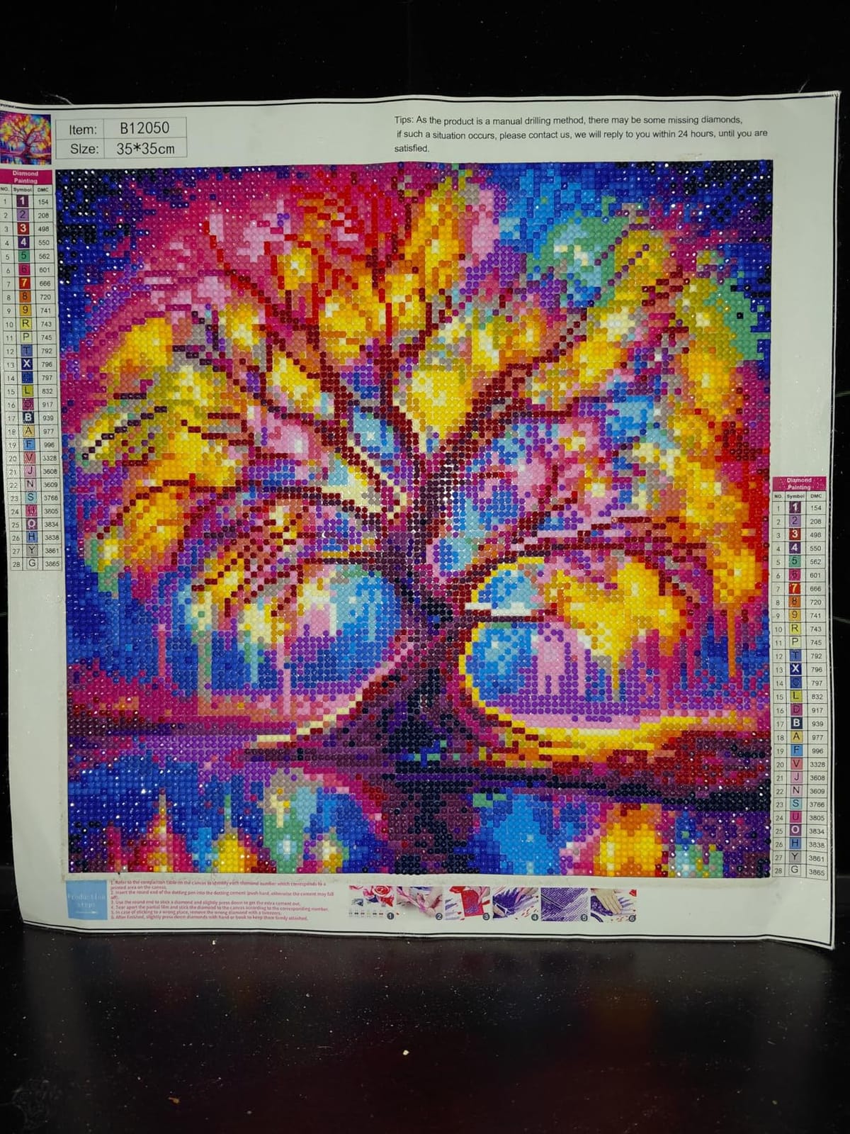 DIYCYCY Tree of Life Diamond Painting Kits for Adults Beginners 13.8x13.8in | Full Drill Diamond Art Kits, Round 5D DIY Diamond Dots Paintings, Diamonds Pictures Gem Art and Crafts Home Wall Decor customer photo 2