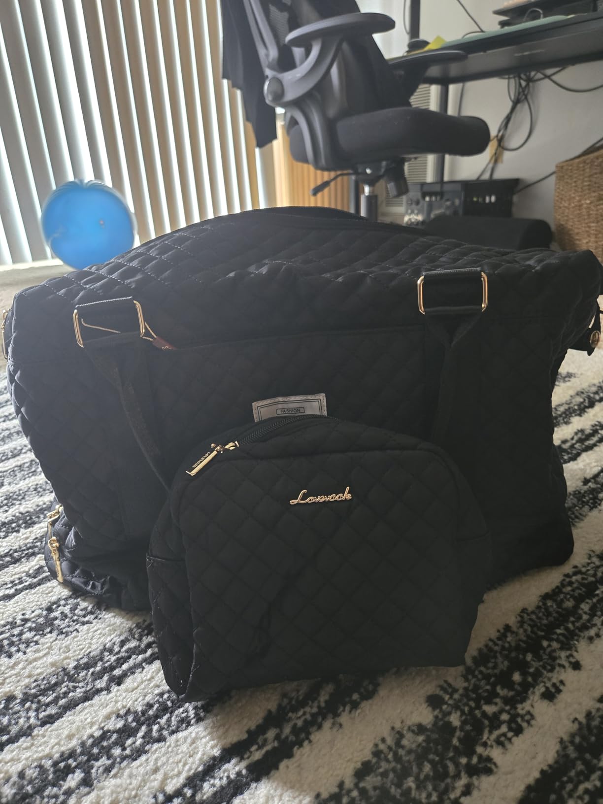 LOVEVOOK Travel Duffle Bag, Weekender Bags for Women with Shoe Compartment, Carry on Overnight Bag with Toiletry Bag, Gym Duffel Bag with Wet Pocket, Hospital Bags for Labor and Delivery customer photo 2
