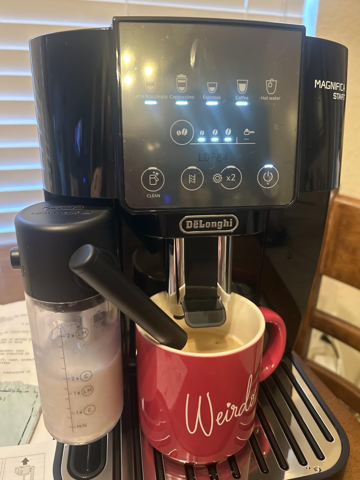De'Longhi Magnifica Start Automatic Espresso Machine, Milk Frother, Black | 5 One-Touch Recipes, Frother, Built-In Grinder, Easy to Clean customer photo 1