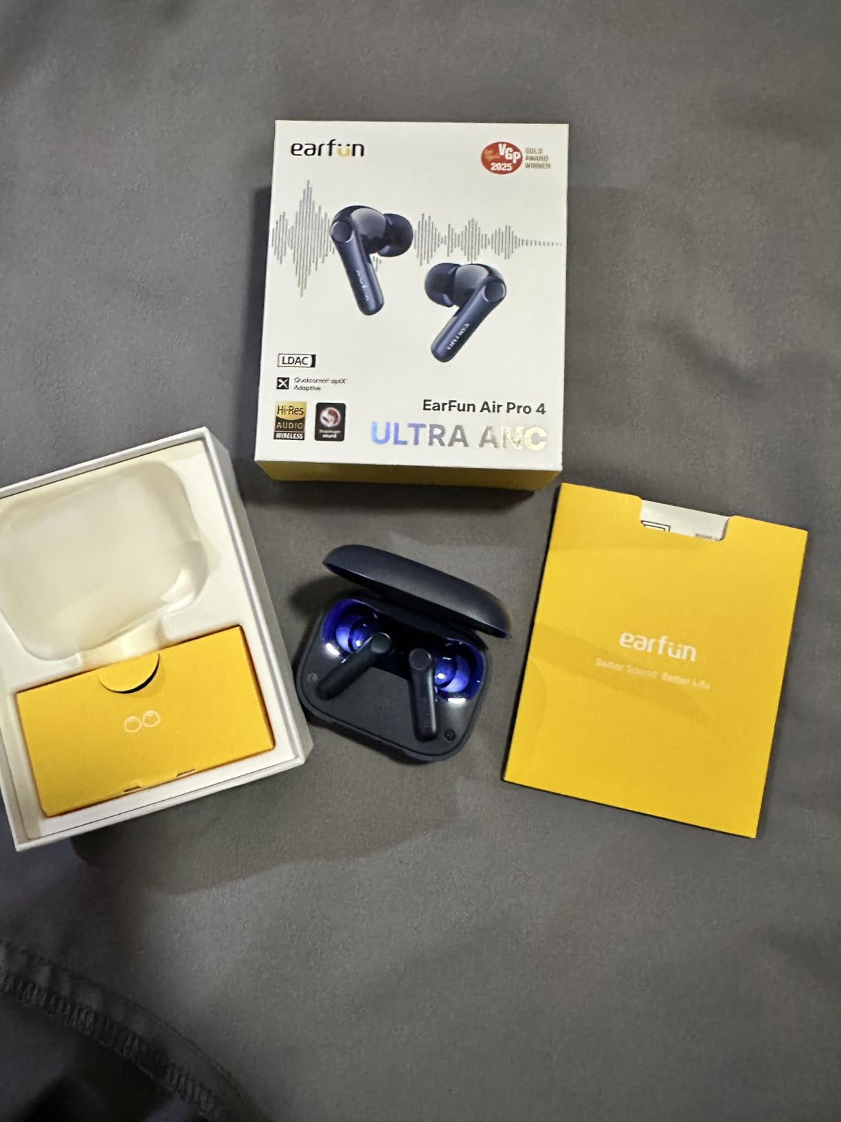 Soundcore Air Pro 4 Adaptive Hybrid Noise Canceling Wireless Earbuds, Qualcomm Snapdragon Sound, aptX Lossless, 6 Mics AI CVC 8.0 Call, LDAC Hi-Res Audio, 52H Playtime, Bluetooth 5.4, in-Ear Detection customer photo 1