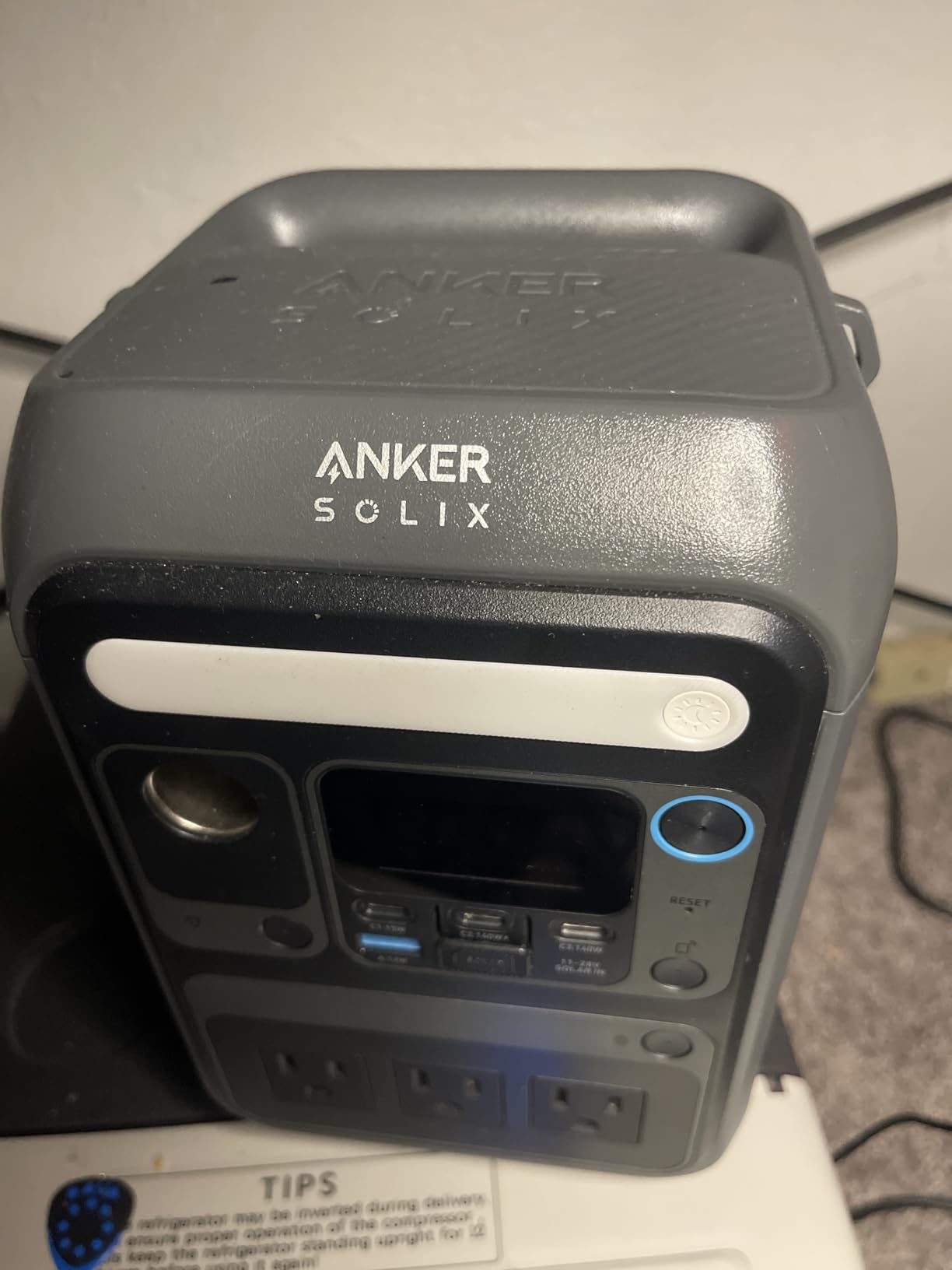 Anker SOLIX C300 Portable Power Station, 288Wh Solar Generator for Camping | LiFePO4 Backup Battery, 300W (600W Surge), 140W Two-Way Fast Charging customer photo 1