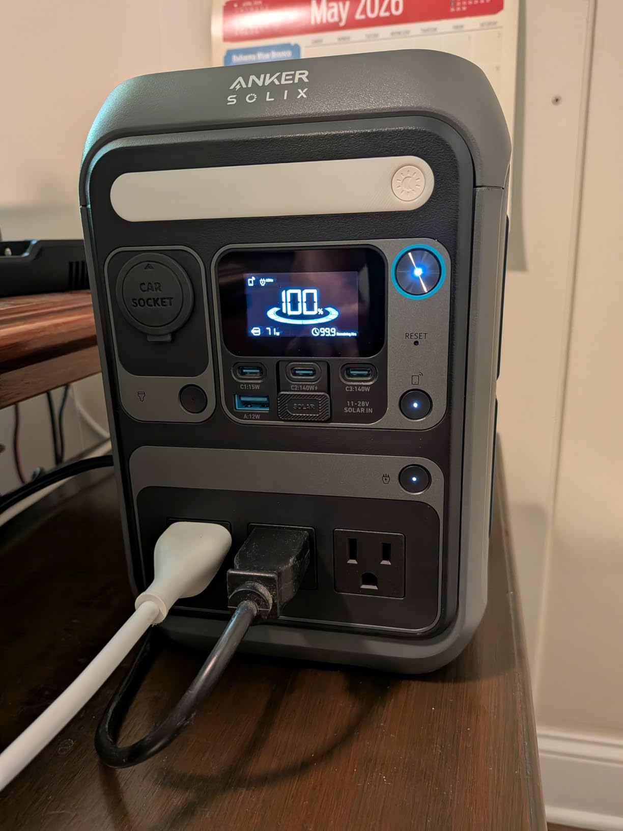 Anker SOLIX C300 Portable Power Station, 288Wh Solar Generator for Camping | LiFePO4 Backup Battery, 300W (600W Surge), 140W Two-Way Fast Charging customer photo 2