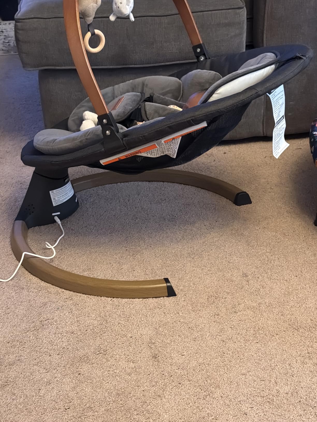 Monamii Baby Swings for Infants, Bluetooth Infant Swing with Music Speaker | Baby Swing with 5 Speeds, Remote Control, IMD Touch Panel, 3 Timer Settings, for Indoor & Outdoor Use customer photo 1