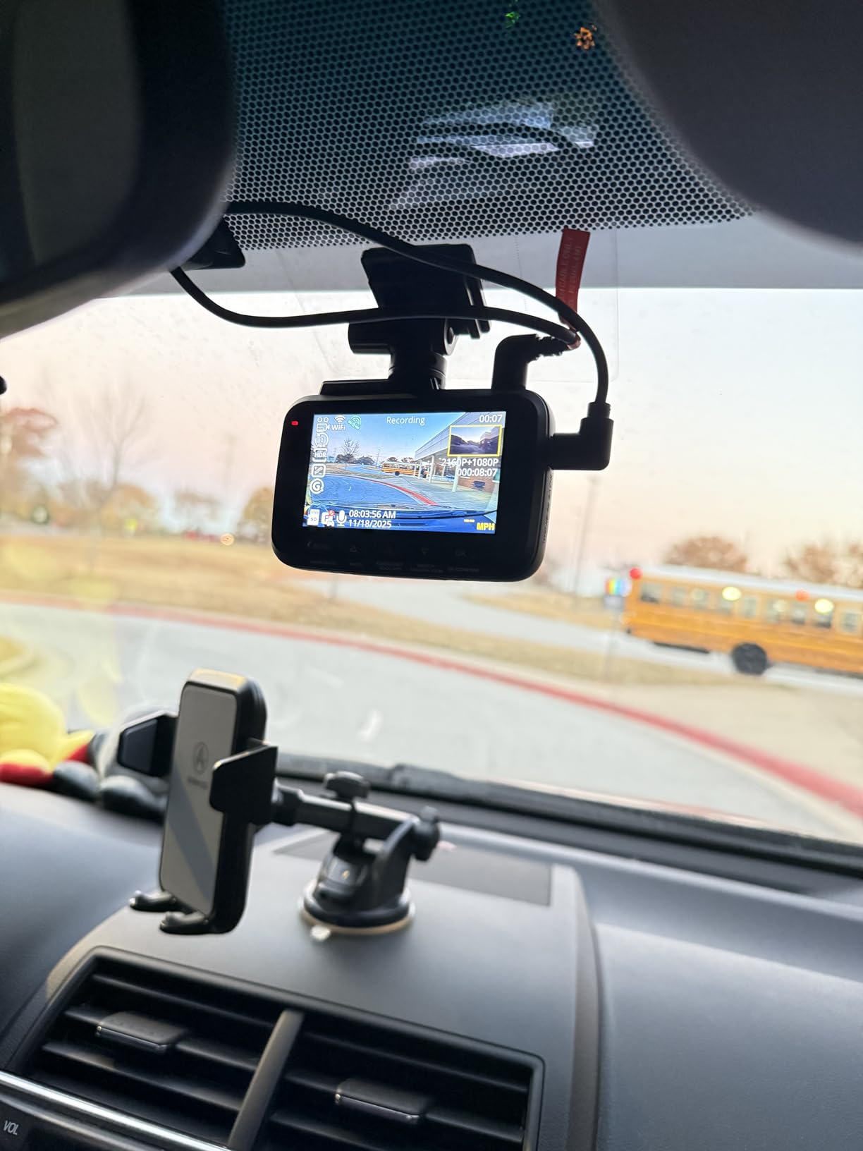 ROVE R2-4K Dual Dash Cam Front and Rear, STARVIS 2 Sensor, Free 128GB Card | 4K Upscaled Front + FHD Rear Recording, 5.8GHz WiFi, 20MB/s Download Speed, App, GPS, 3 inch IPS, 24Hr Parking Mode, Night Vision customer photo 1
