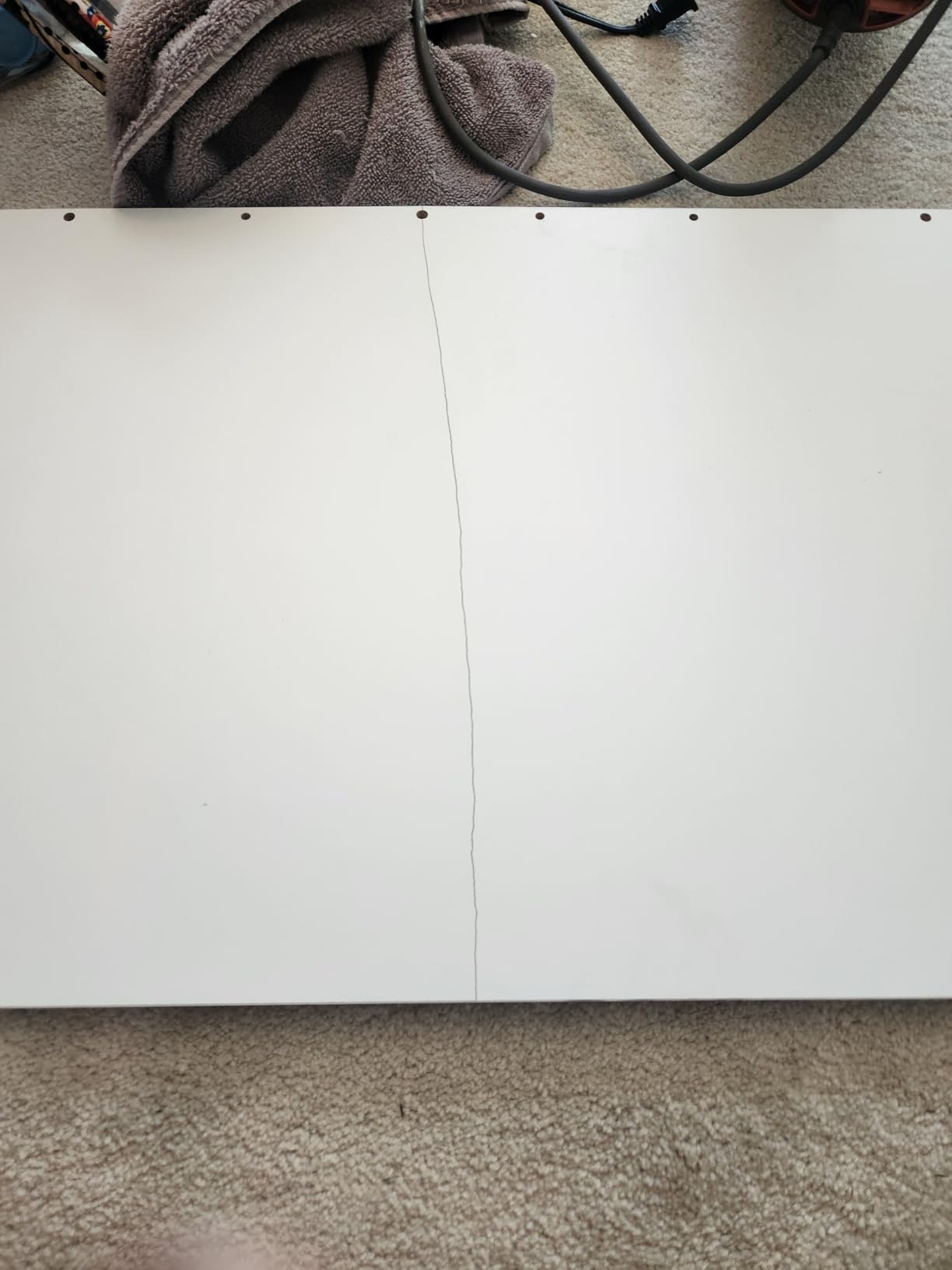 Furmax Vanity Desk with LED Mirror, Power Outlet, 7 Drawers Makeup Table, LED Lighted Mirror & Built-in Outlet, 7 Drawers and 6 Shelves, Organized Makeup Storage for Bedroom, White customer photo 2