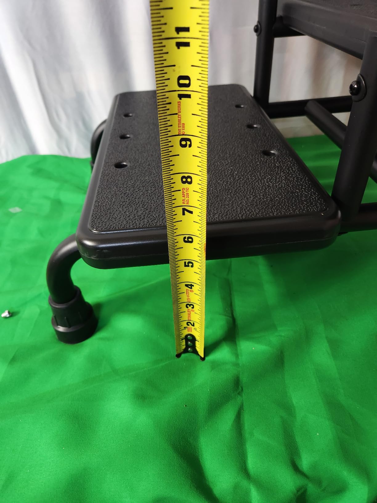2 Step Stool with Handle for Elderly Adults and Seniors Heavy Duty Non Slip Bed Steps for High Beds with Adjustable Handrail 400 lbs Capacity for Kitchen Bathroom Bathtub customer photo 1