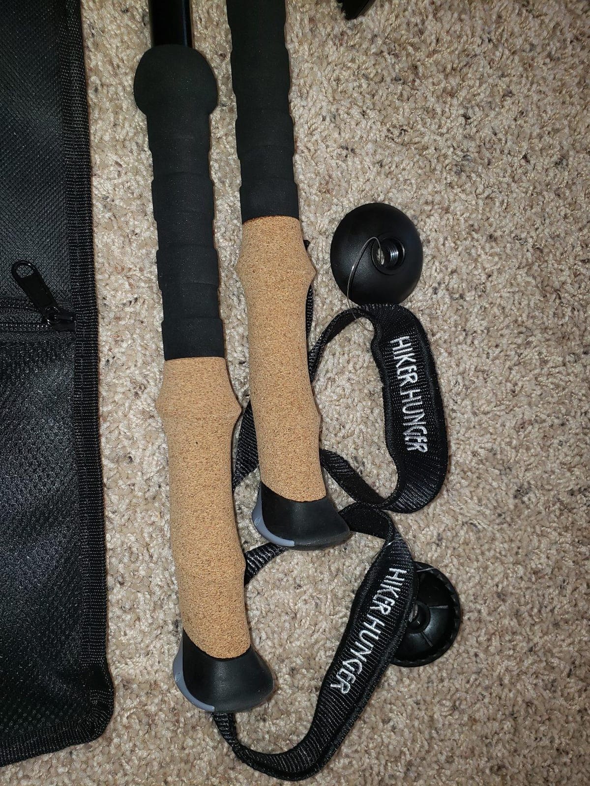 Premium Foldable Hiking Poles by USA Brand - Adjustable, Lightweight Trekking Poles Made of Aircraft Aluminum, Metal Locks Cork EVA Grips customer photo 1