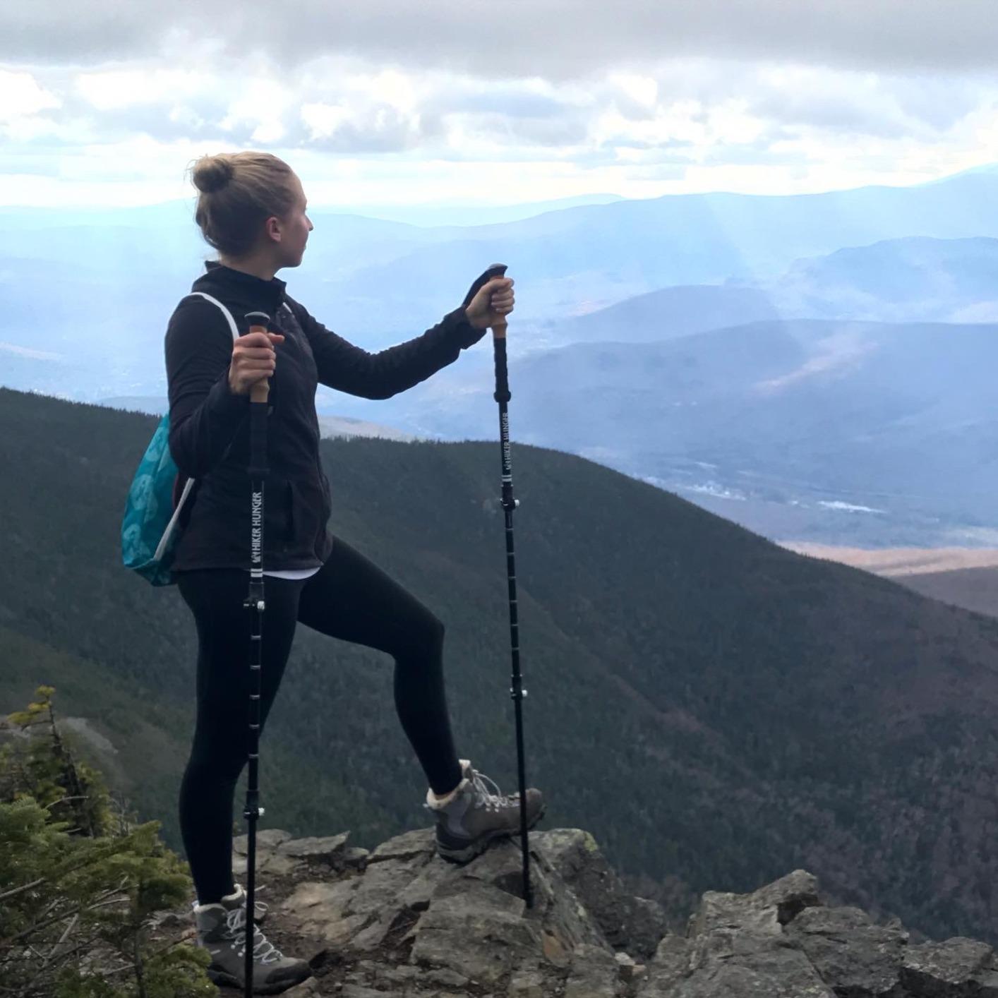 Premium Foldable Hiking Poles by USA Brand - Adjustable, Lightweight Trekking Poles Made of Aircraft Aluminum, Metal Locks Cork EVA Grips customer photo 2