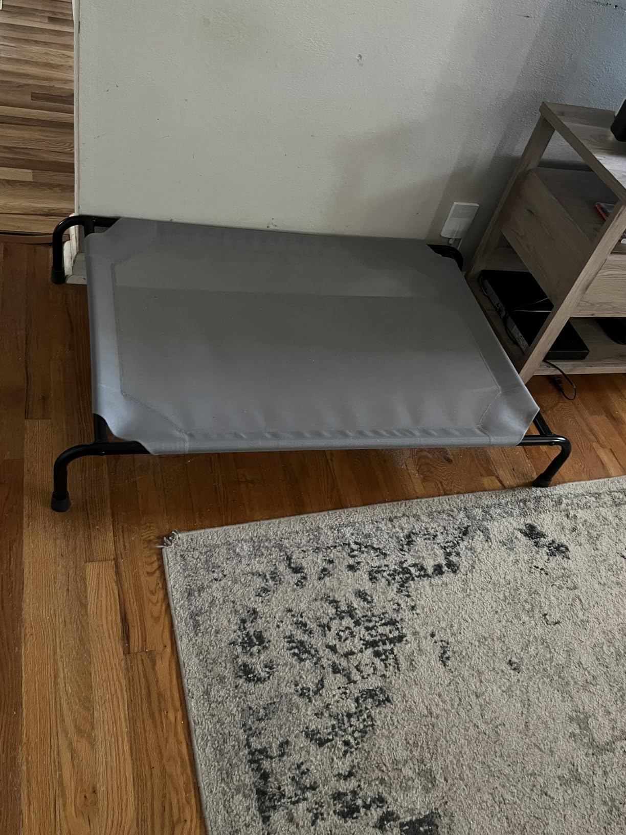 Simple Trending Raised Dog Bed for Large Dogs, Waterproof XL Dog Cot, Grey | Outdoor Cooling Elevated Pet Bed Load 200lb, 47.75