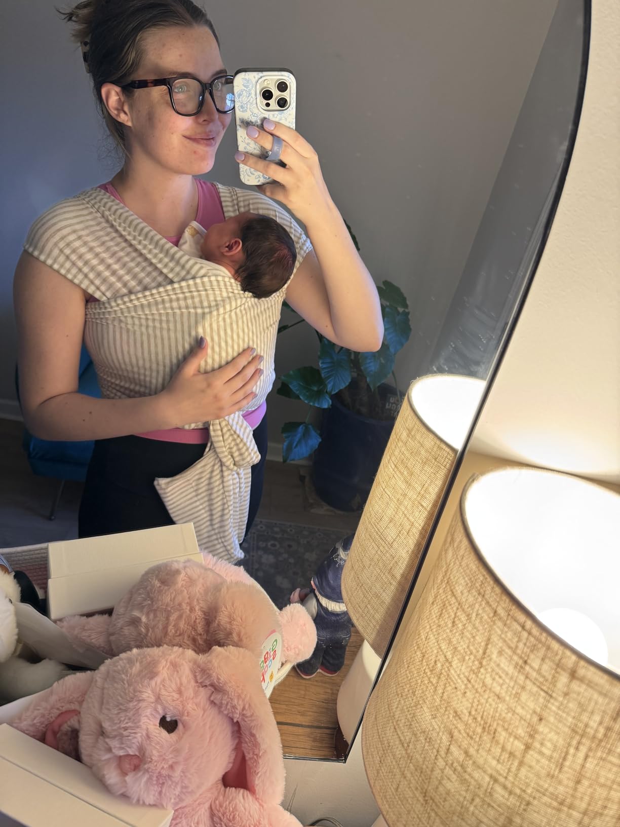 Solly Baby Wrap, Buttery-Soft Baby Carrier Newborn to Toddler 8-25 Lbs., Lightweight & Hands-Free Infant Sling Wrap, Breathable Summer Carrier, Baby Wearing & Postpartum Essential, New Mom Gift, Basil customer photo 1