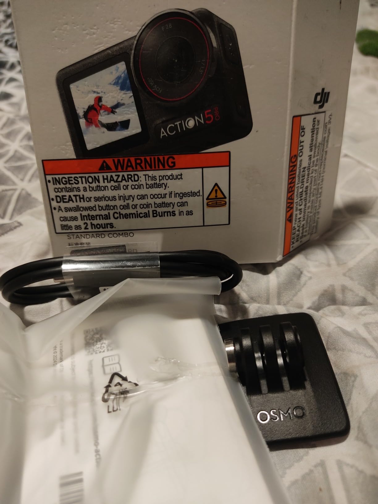DJI Osmo Action 5 Pro Standard Combo, Waterproof Action Camera | 1/1.3