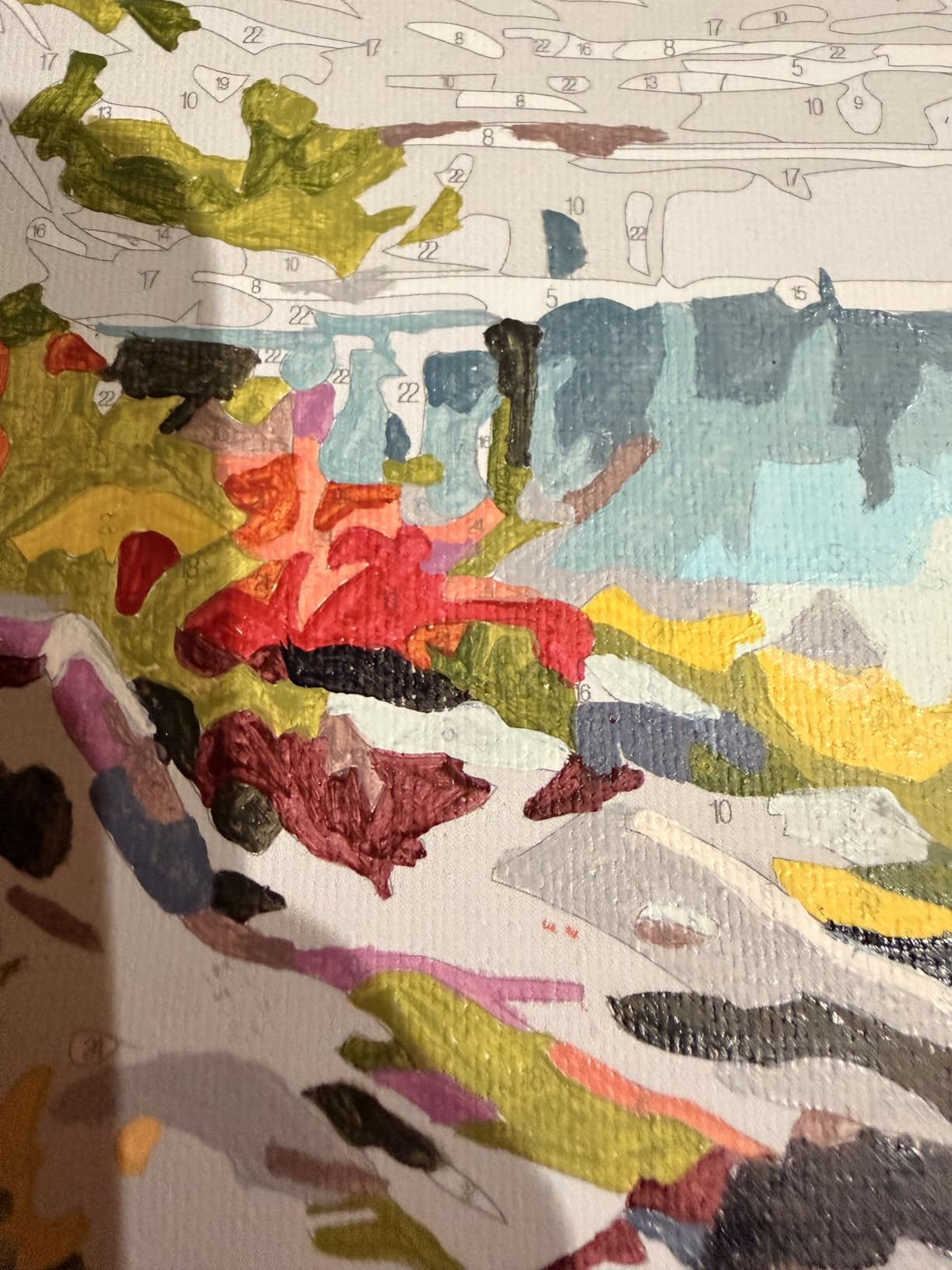 xackcme Paint by Numbers for Adults Books - Book Paint by Number on Canvas | DIY Vintage Flower Oil Painting for Gift Home Wall Decor, Without Frame (16x20 inch) customer photo 2