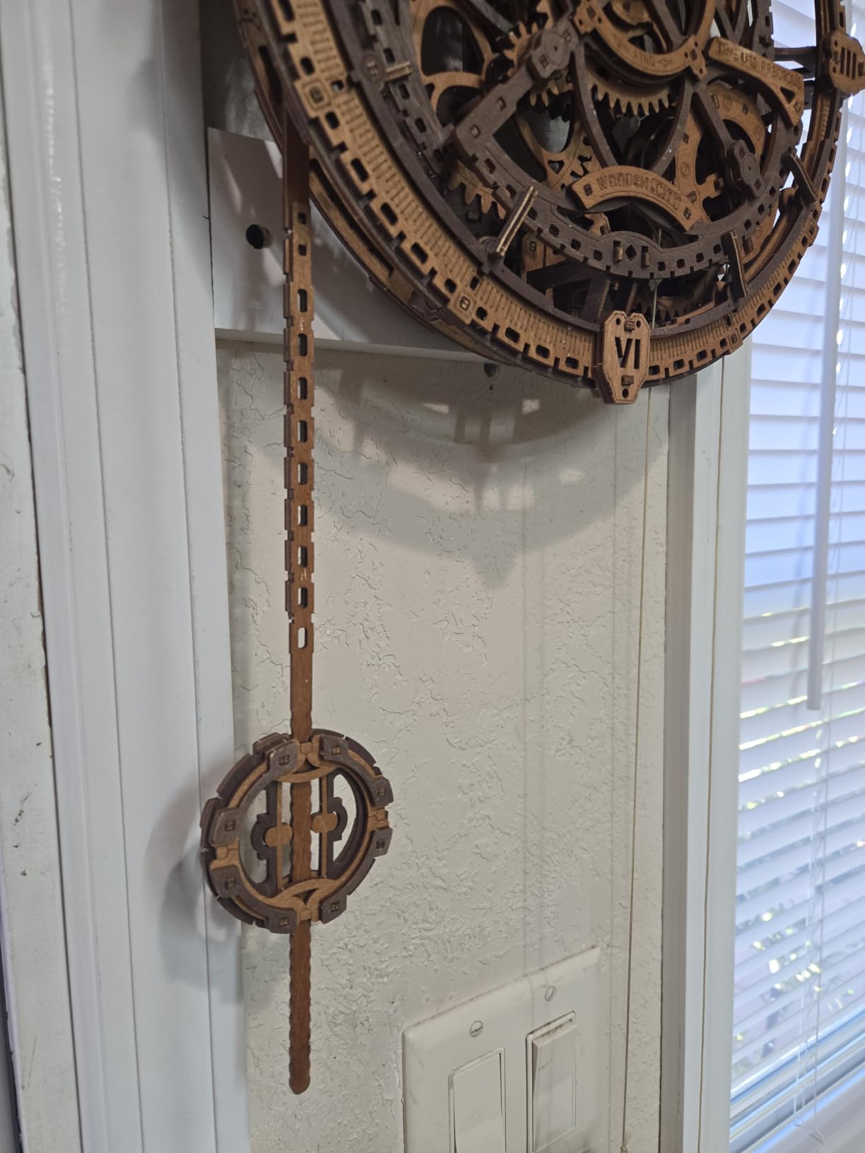 WOODEN.CITY Steampunk 3D Puzzle Clock - DIY Mechanical Wall Clock Kit for Adults - Unique Engineering Gift and Vintage Décor - 3D Wooden Puzzles for Adults customer photo 2