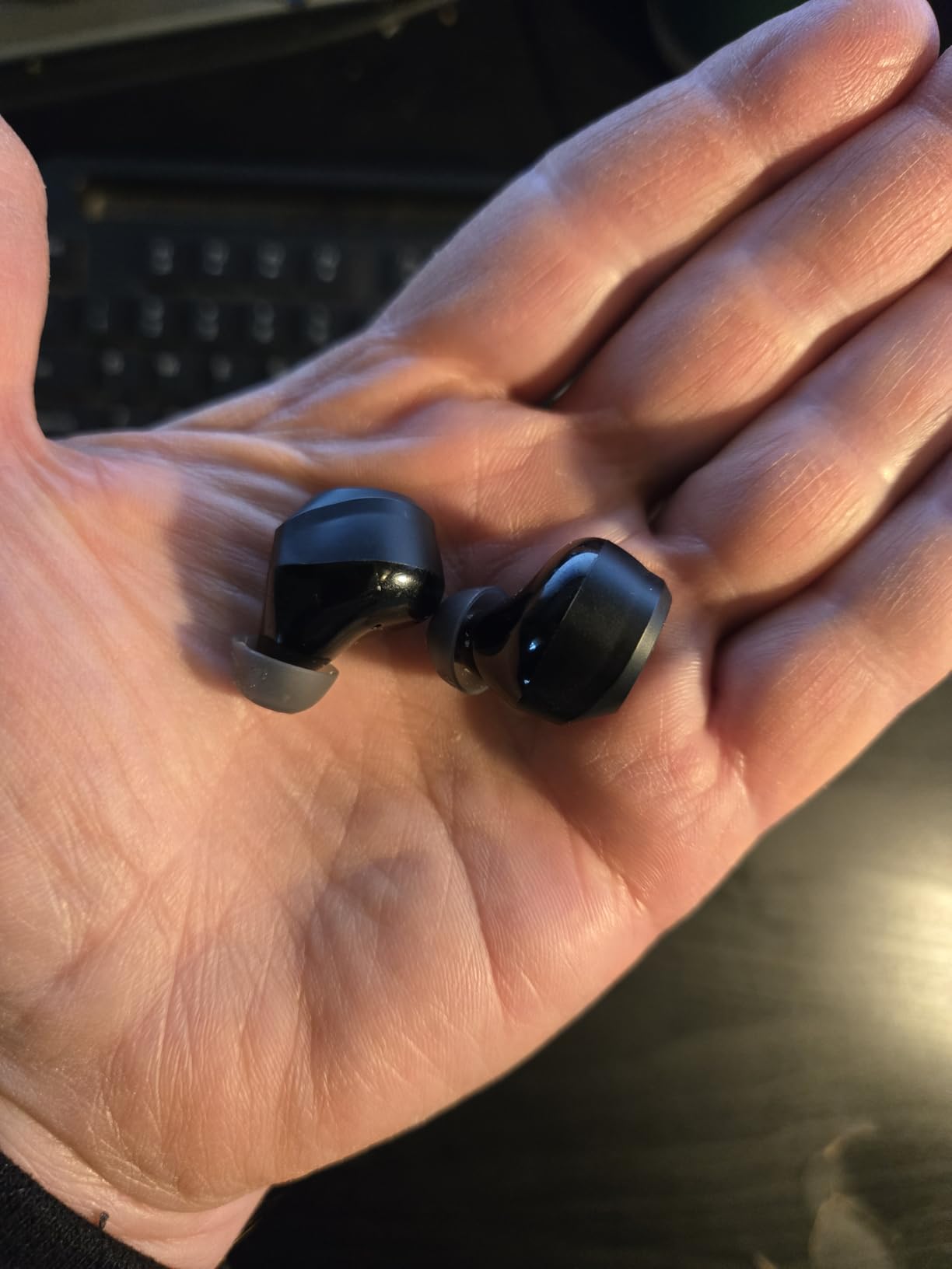 TOZO NC9 Hybrid Active Noise Cancelling Wireless Earbuds, 60H, LED Display | 6 Mic ENC Clear Calls, Deep Bass Sound, IPX8, in Ear Bluetooth 5.3 Headphones,32 EQs via APP, Comfort Fit Ear Buds, Black customer photo 1