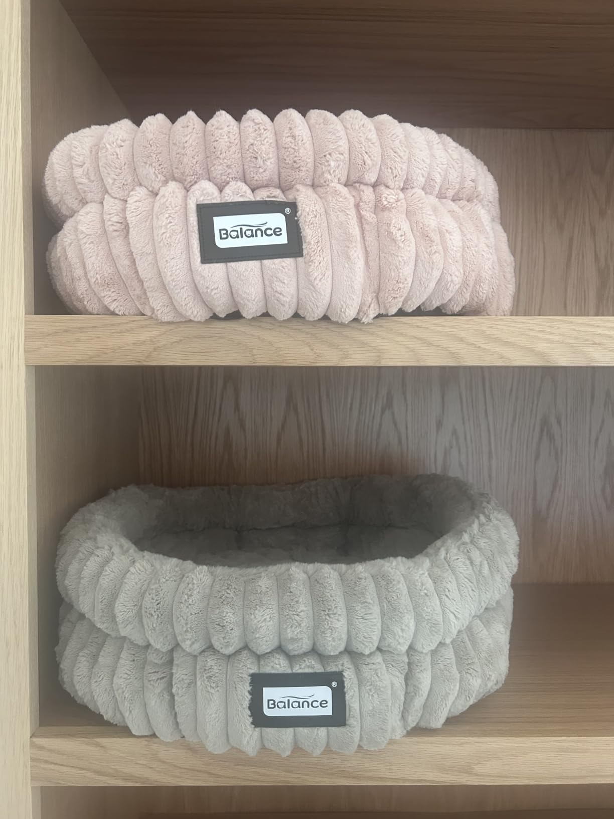 BALANCE Cat Bed Kitten Bed, Washable Round Cat Beds for Indoor Cats, Super Soft Plush Faux Fur Pet Bed for Puppy and Kitten with Anti-Slip Bottom customer photo 2