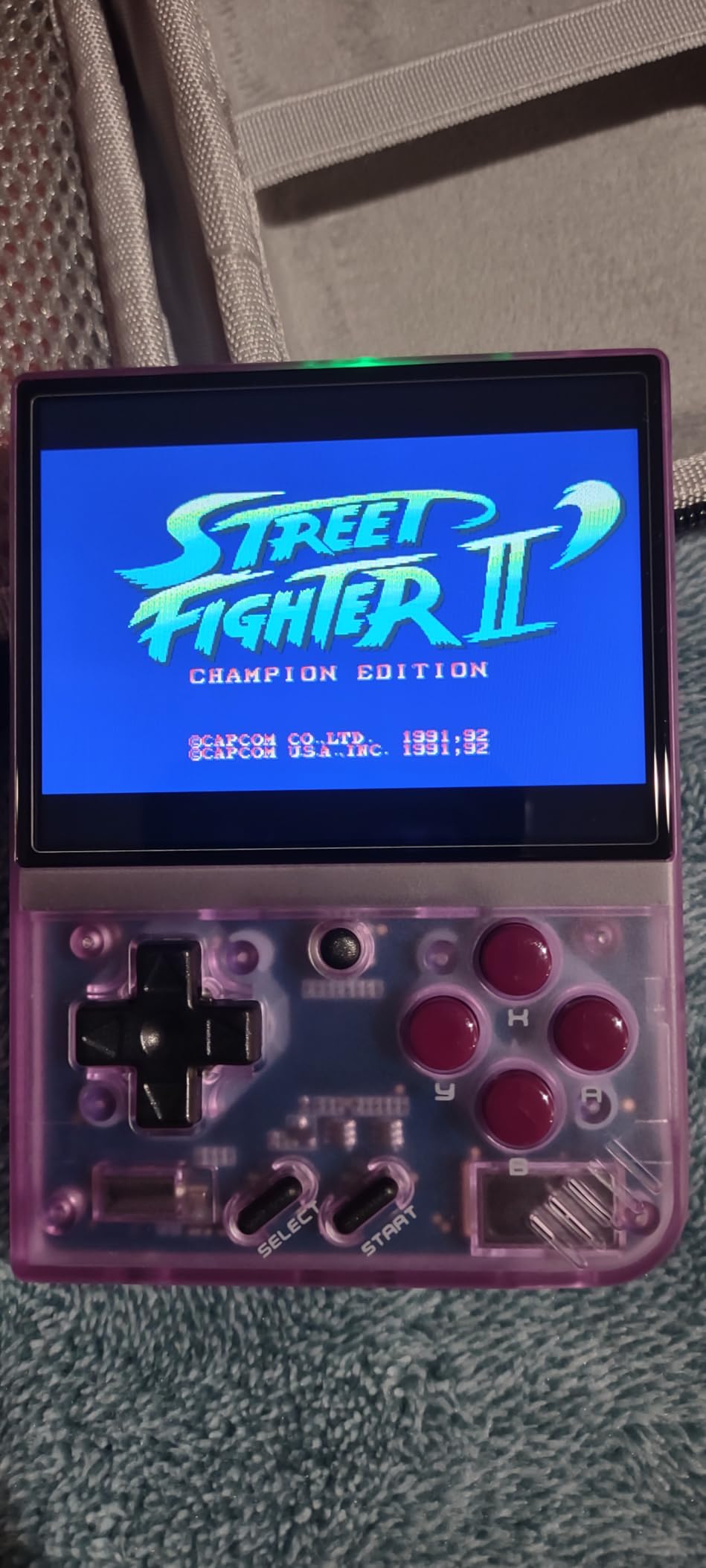 Miyoo Mini Plus Handheld Game Console 3.5-inch 640*480 IPS Screen 3000mAh with Portable Case T-Purple customer photo 2