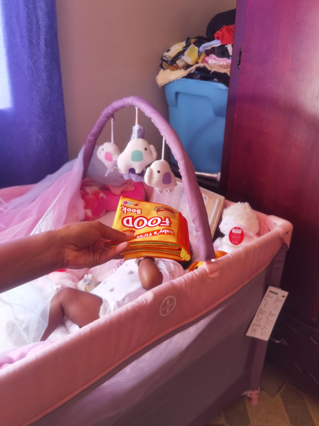 Pamo Babe Foldable Portable Baby Playard Crib for Toddlers - Lightweight, Compact Storage for Travel & Outdoor Use customer photo 2