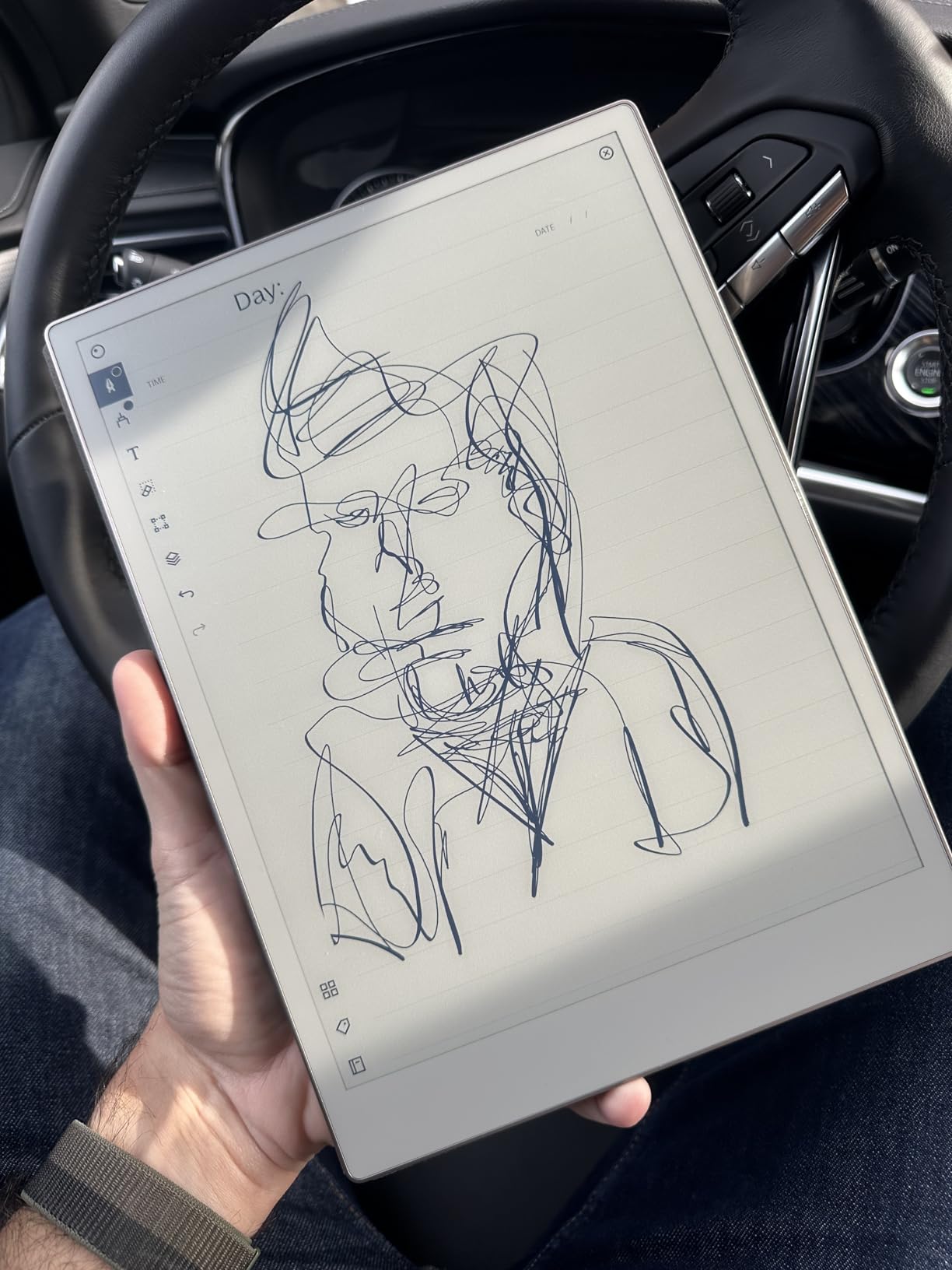 reMarkable Paper Pro with Marker Plus and Black Leather Book Folio | 11.8