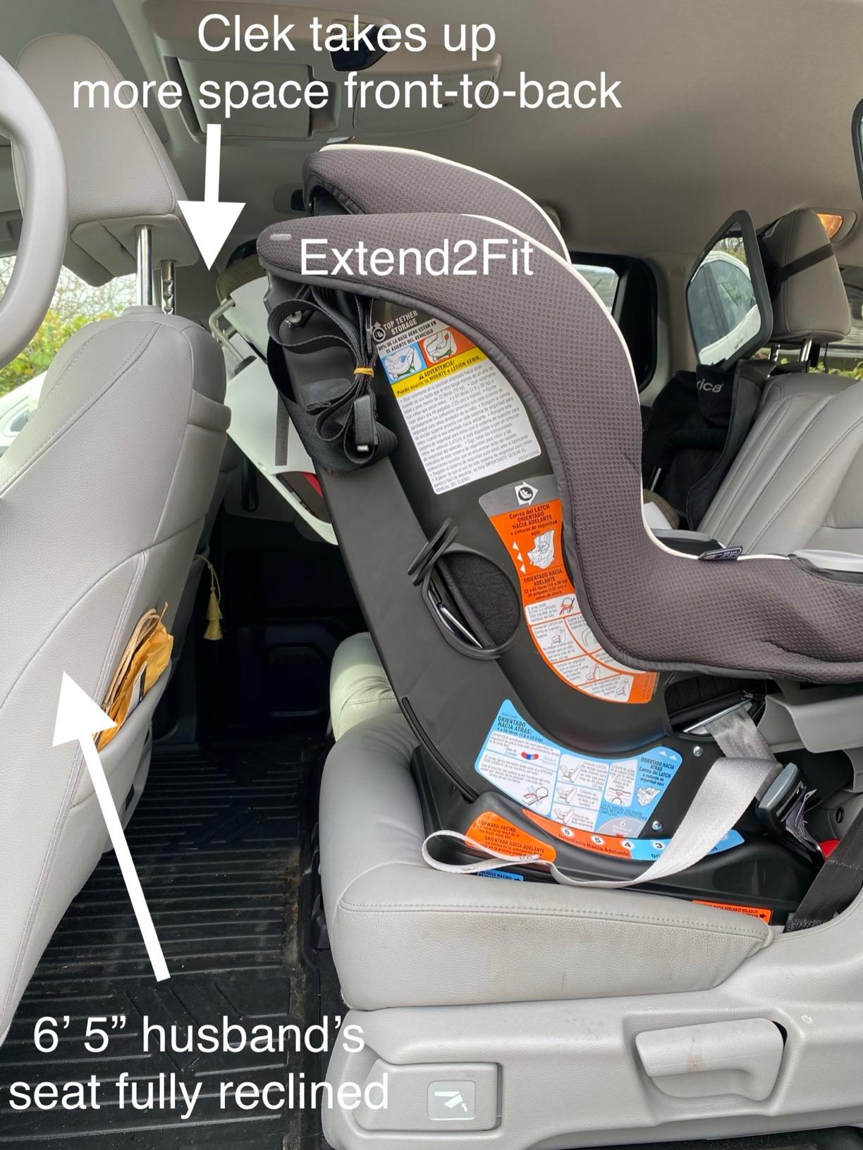 Graco Extend2Fit Convertible Car Seat, Rear and Forward Facing Car Seat with Adjustable Extension Panel for Extra Legroom, Gotham customer photo 2