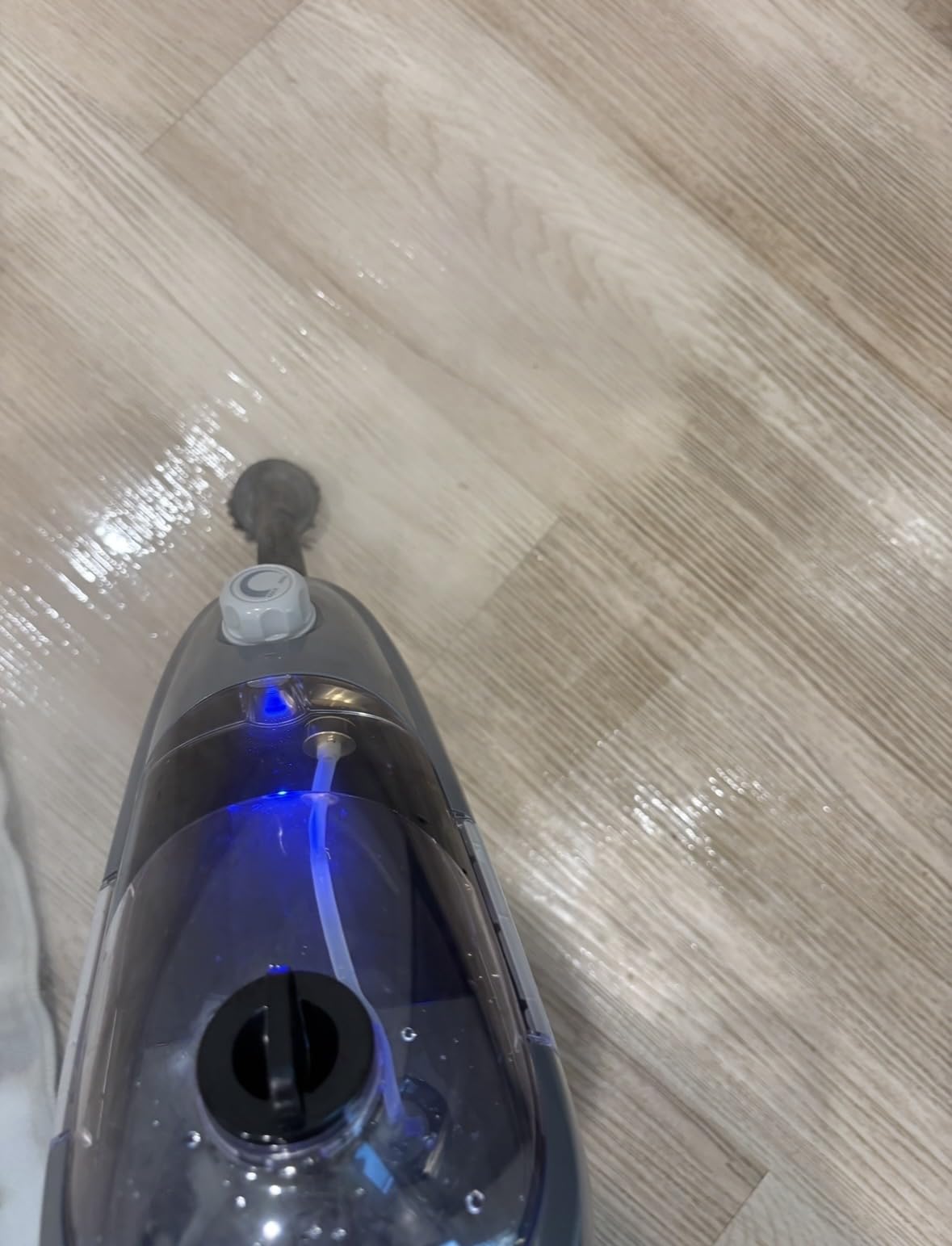 Steam Mop 11-in-1 Handheld Detachable Adjustable Steam Cleaner, Gray | 450ml Removable Water Tank, 23FT Cord 260℉ Rapid Heat Up Steamer for Hardwood Floors, Clothes, Windows, Tiles, Carpet customer photo 2
