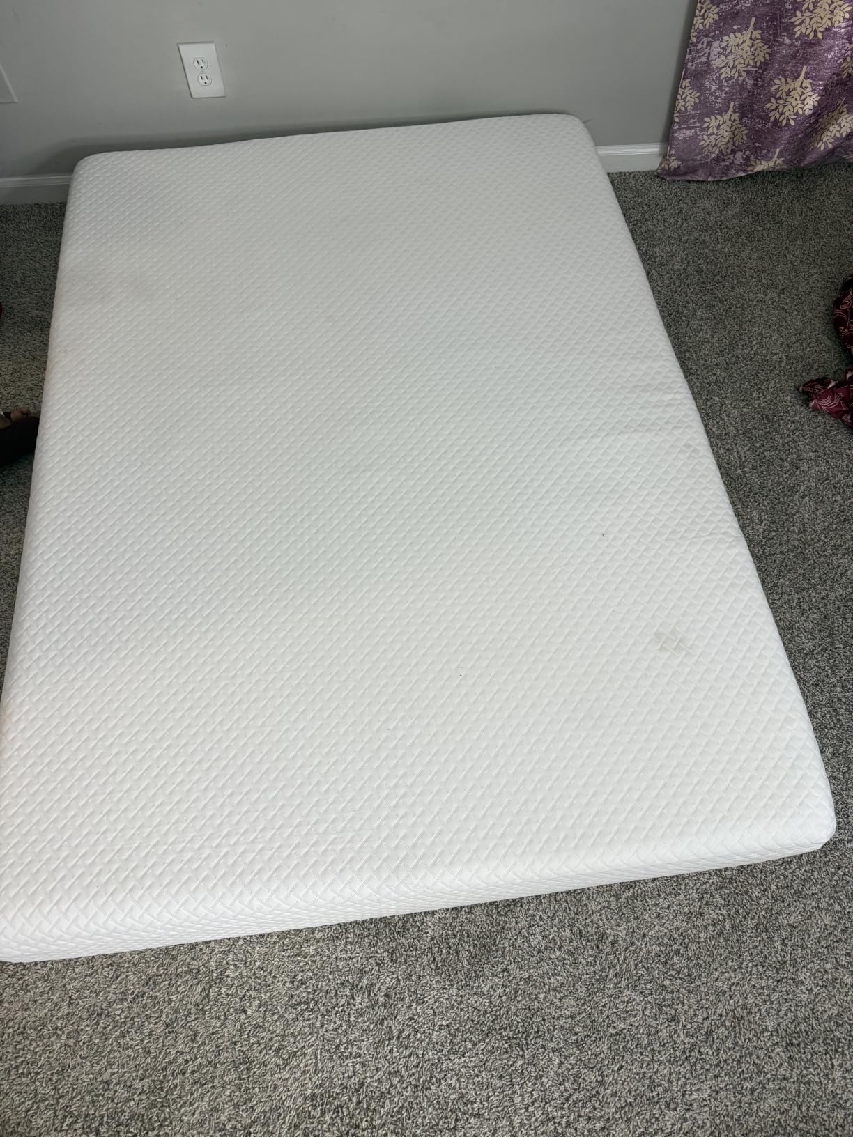 EGOHOME Full Size Memory Foam Mattress 8 Inch, Green Tea, Medium Firm | Bed Mattress in A Box, Cooling Green Tea Gel, Pressure Relief, CertiPUR-US Certified, Fiberglass Free, 75''L x 54''W, White customer photo 2