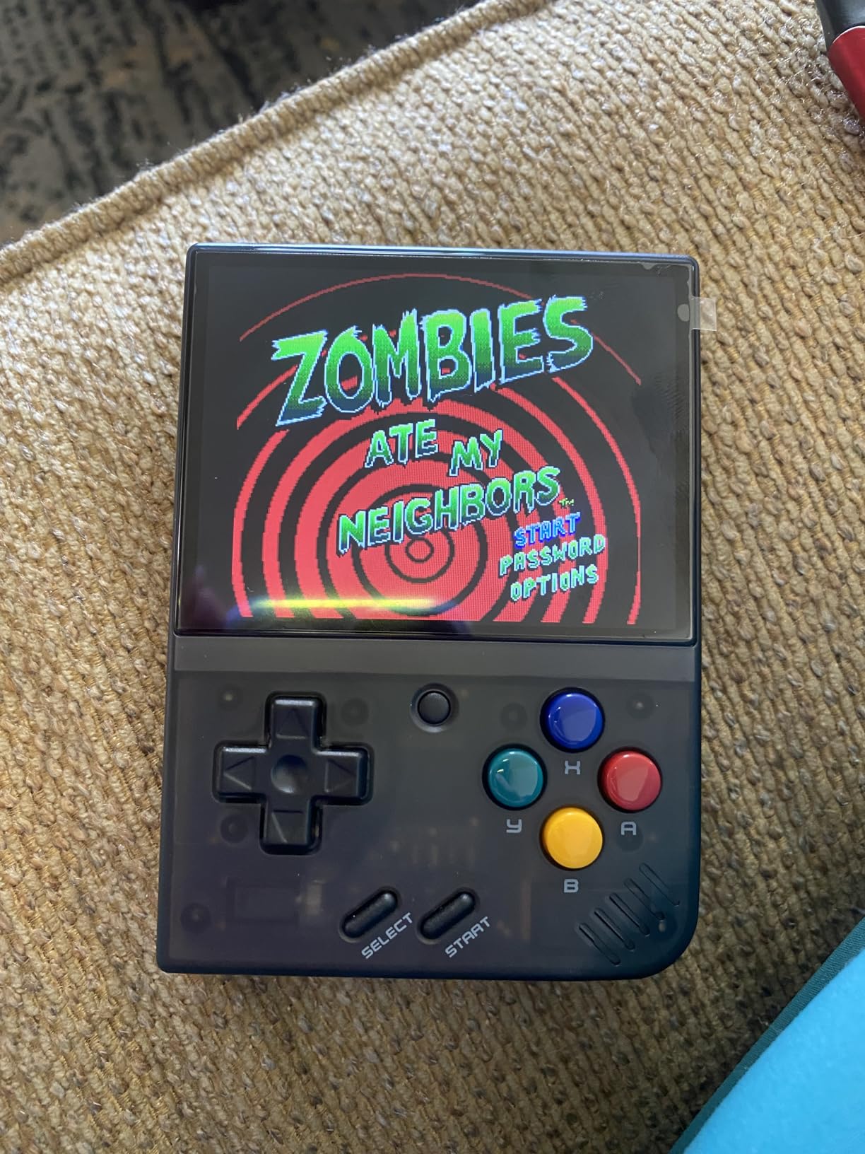 FINGEREVO Miyoo Mini Plus OnionOS Handheld Game Console 3.5-inch 640 * 480 Screen 3000mAh Miyoo-mini+ with Portable Case Transparent Black customer photo 1