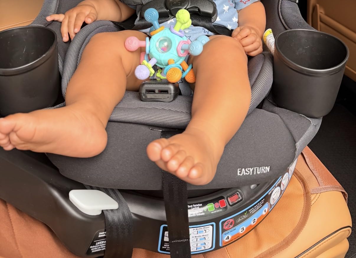 Graco EasyTurn 360 2-in-1 Rotating Convertible Car Seat, 360 Degree Rotating, Cyran, Slim Design customer photo 1