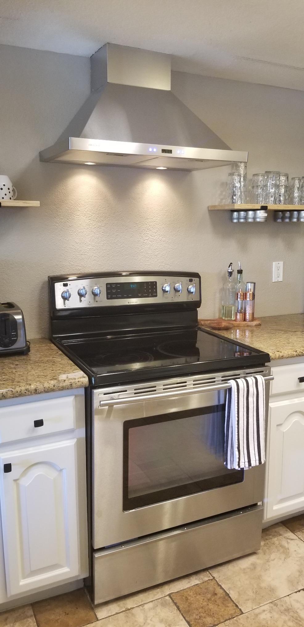CAVALIERE Wall Mount Range Hood 30 Inch, 3-Year Warranty, Value-Focused 400 CFM, Enhanced Stainless Steel Kitchen Exhaust Fan, LED Light, Baffle Filter, 3 Speed Fan, Button Control customer photo 1