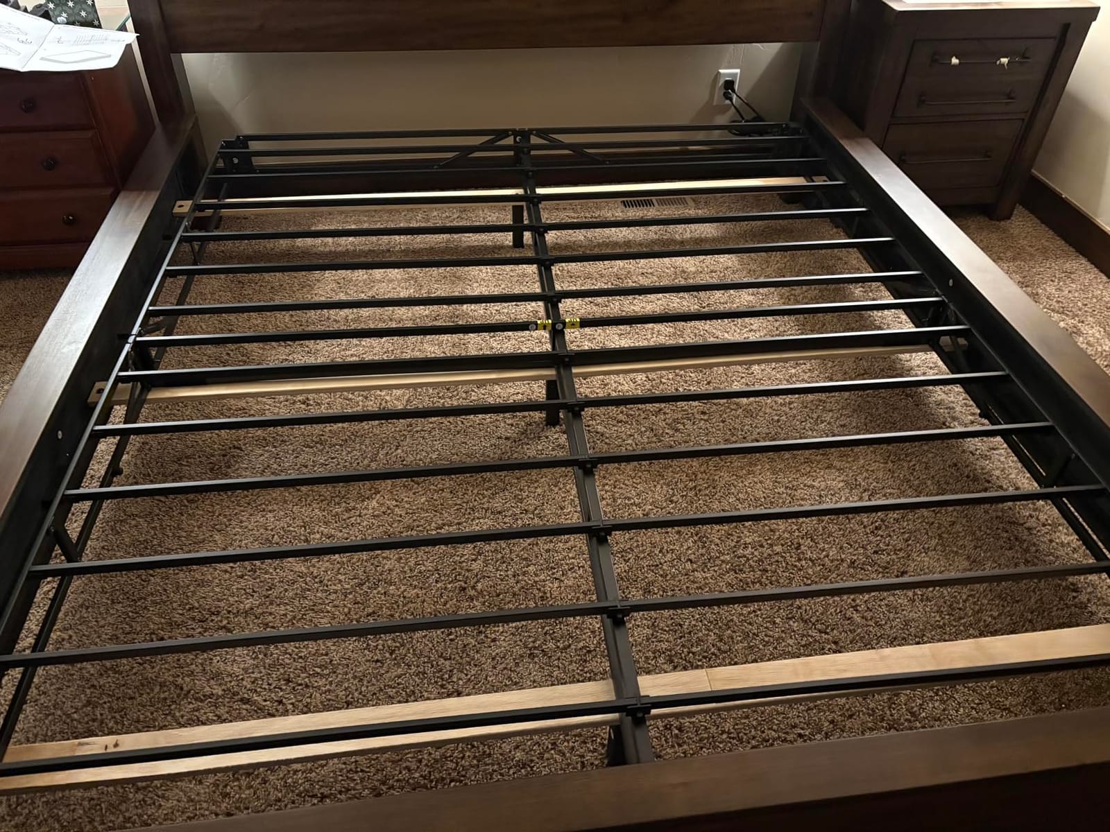 MAF 5 Inch King Box Spring Low Profile Metal Bed Base with BoxSpring Cover | 3500 lbs Black Heavy Duty Support, Round Corner Design, Metal Mattress Foundation, No Squeaky, Easy Assembly, Noise Free customer photo 1