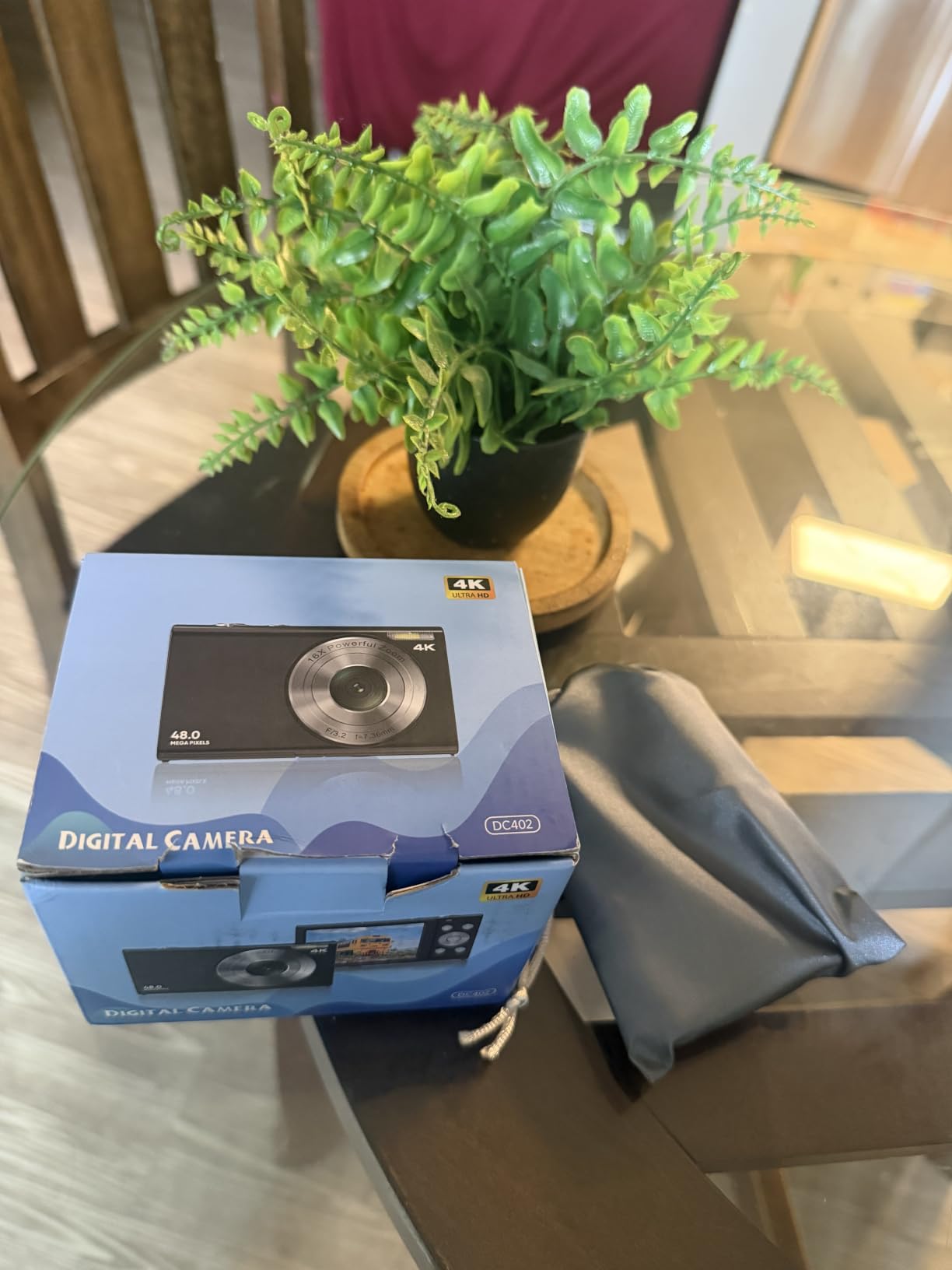 Digital Camera, Autofocus 4K 48MP Vlogging Camera for Photography, 32GB Card | Portable Compact Point and Shoot Digital Camera for Teens Adult Beginner with 16X Zoom, Anti-Shake, 2 Batteries (White) customer photo 2