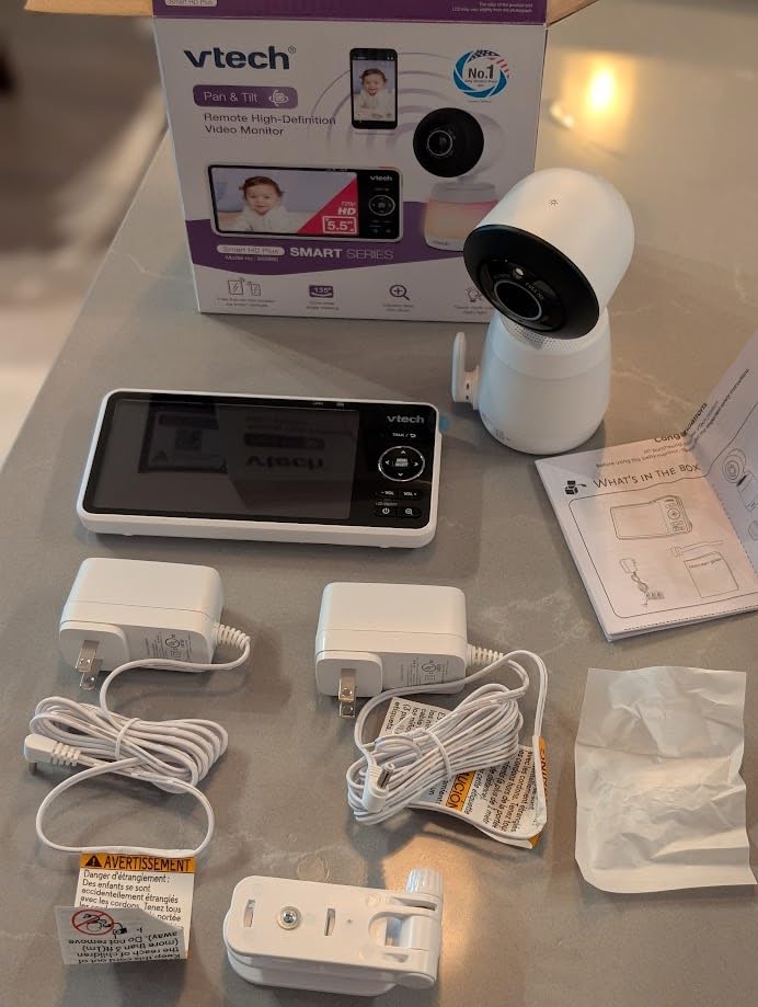 VTech Smart WiFi Baby Monitor - 2K Camera, 5.5