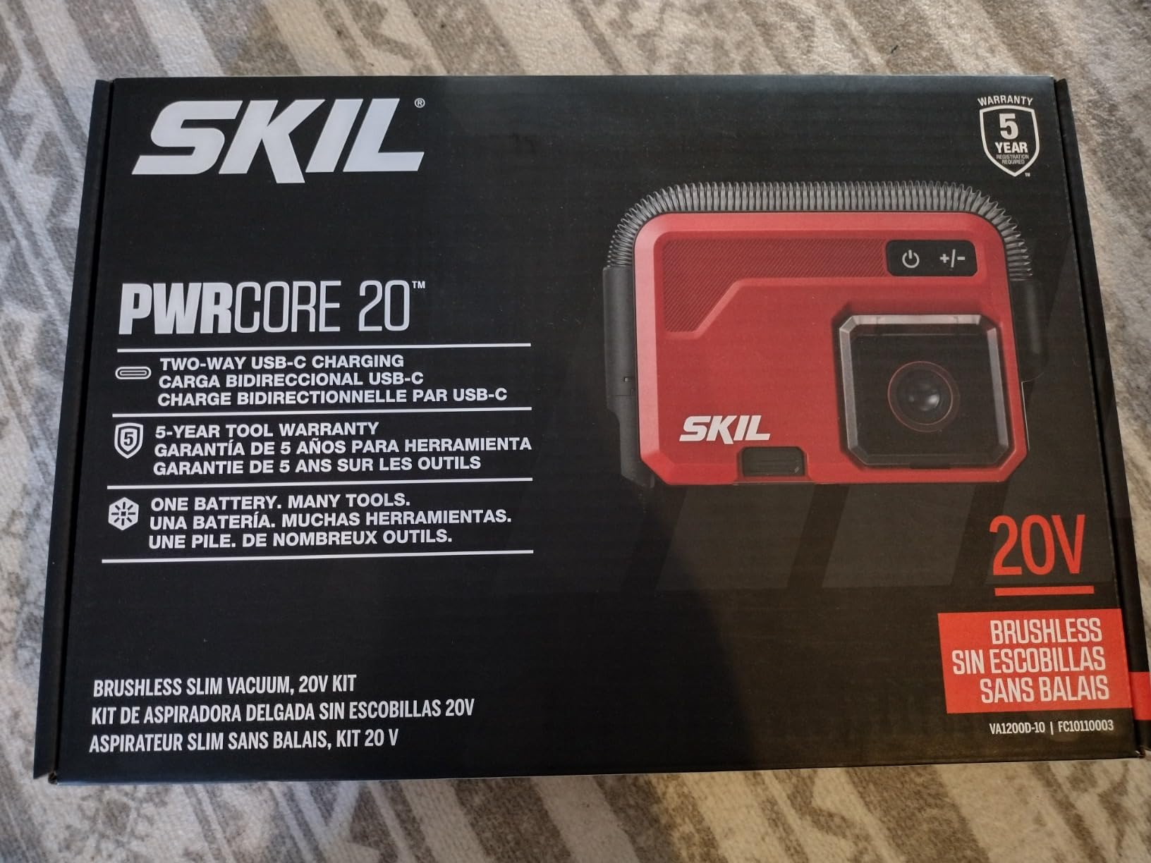 SKIL Brushless Slim Vacuum 20V Kit Including 2.0Ah Battery and USB-C Charger-VA1200D-10 customer photo 2